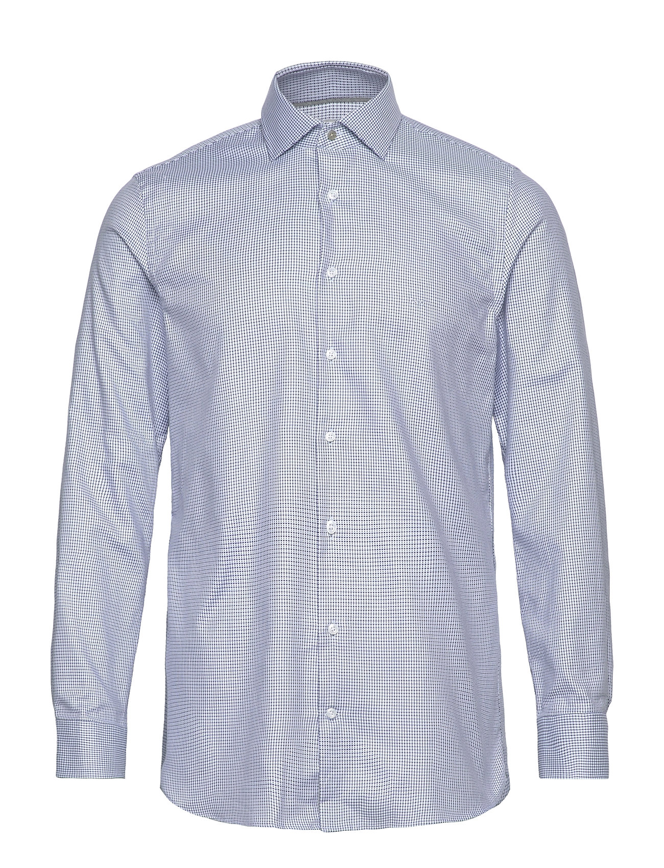 Michael Kors Basket Weave Dobby Slim Shirt Marinblå