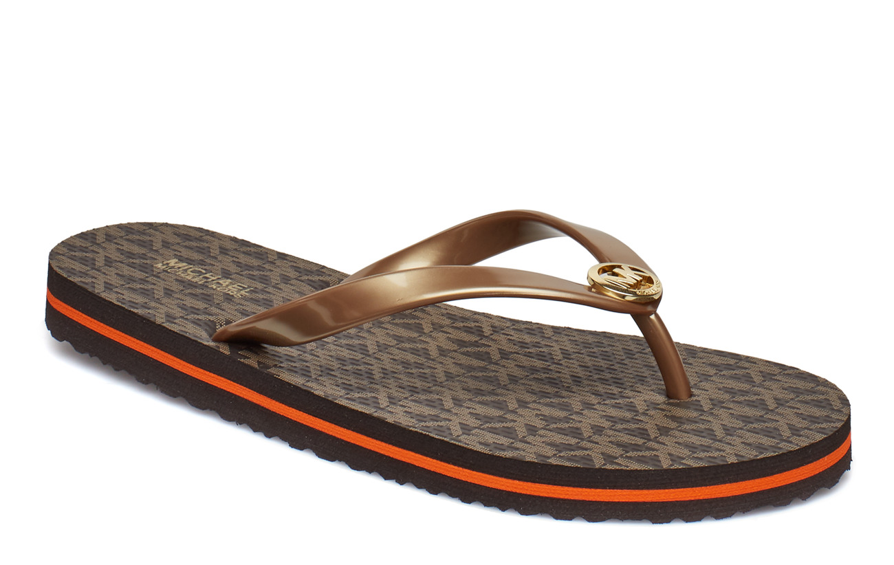 Mk Flip Flop Stripe Eva (Brown) (350 kr) Michael Kors Shoes