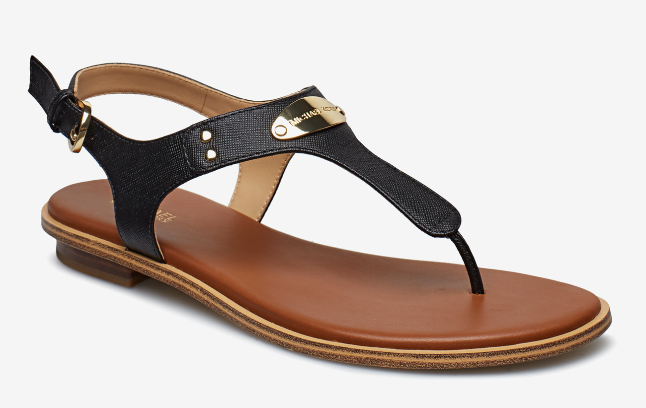 mk plate thong sandals