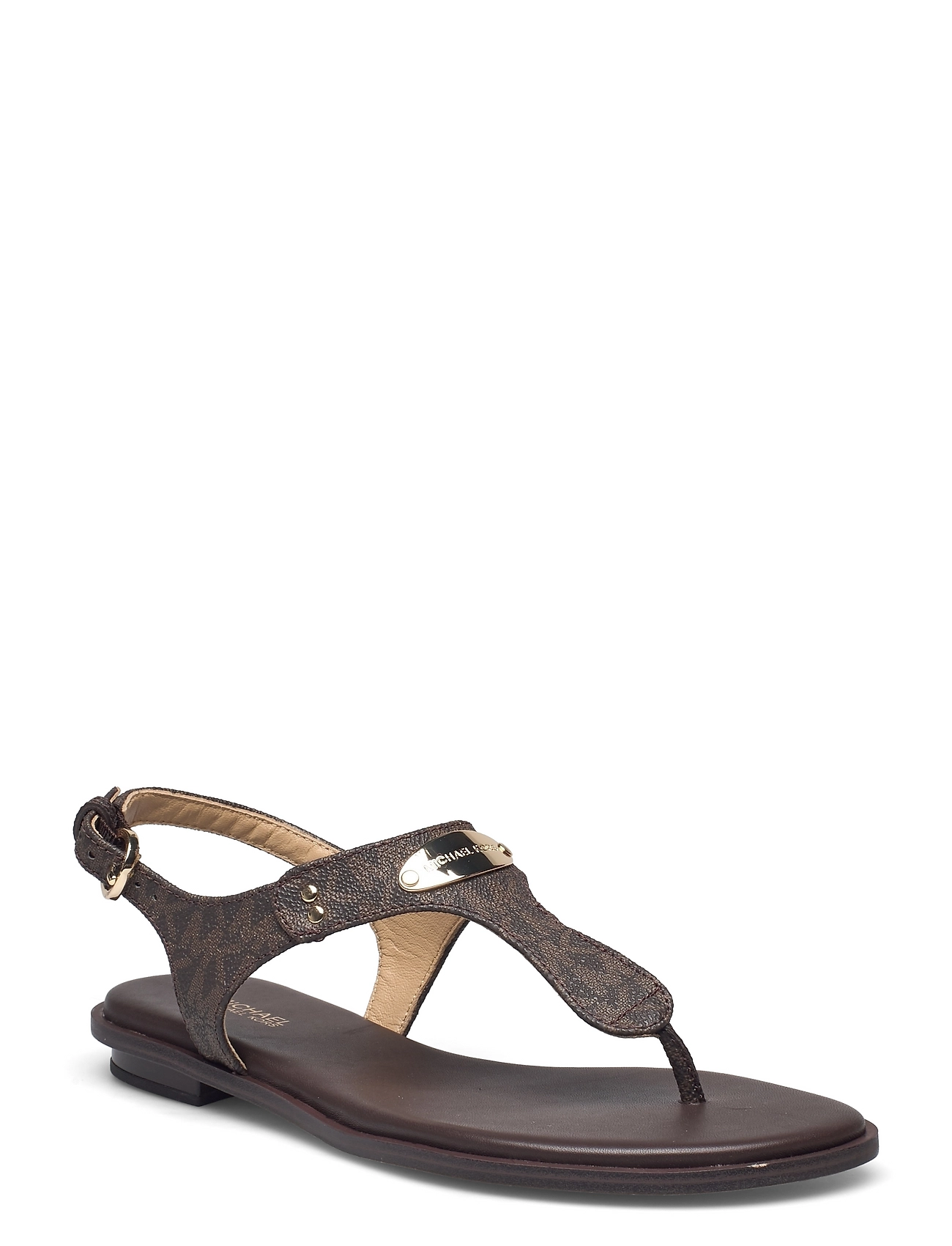 michael kors mk plate thong sandals