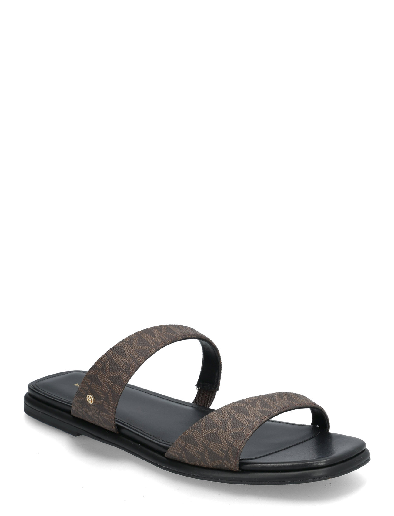 Jaida Flat Sandal Shoes Sandals Flat Sandals Brown Michael Kors