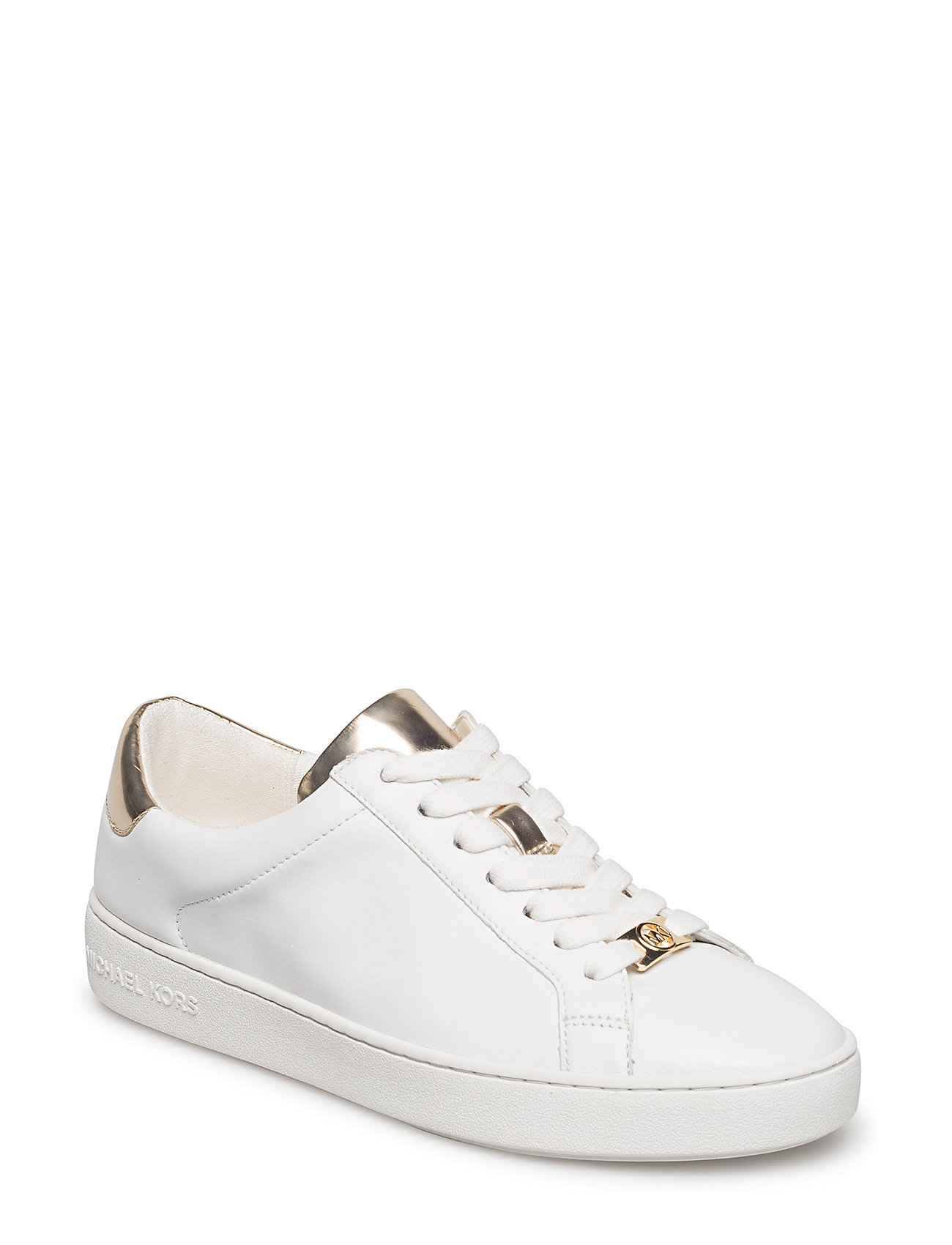 tælle blyant vinkel Guld Michael Kors Irving Lace Up Low-top Sneakers Hvid Michael Kors Shoes  sneakers for dame - Pashion.dk