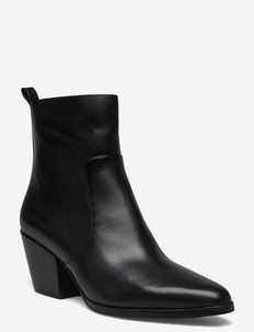 HARLOW BOOTIE - heeled ankle boots - black