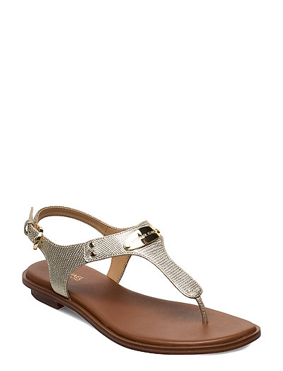 michael michael kors mk plate thong sandals