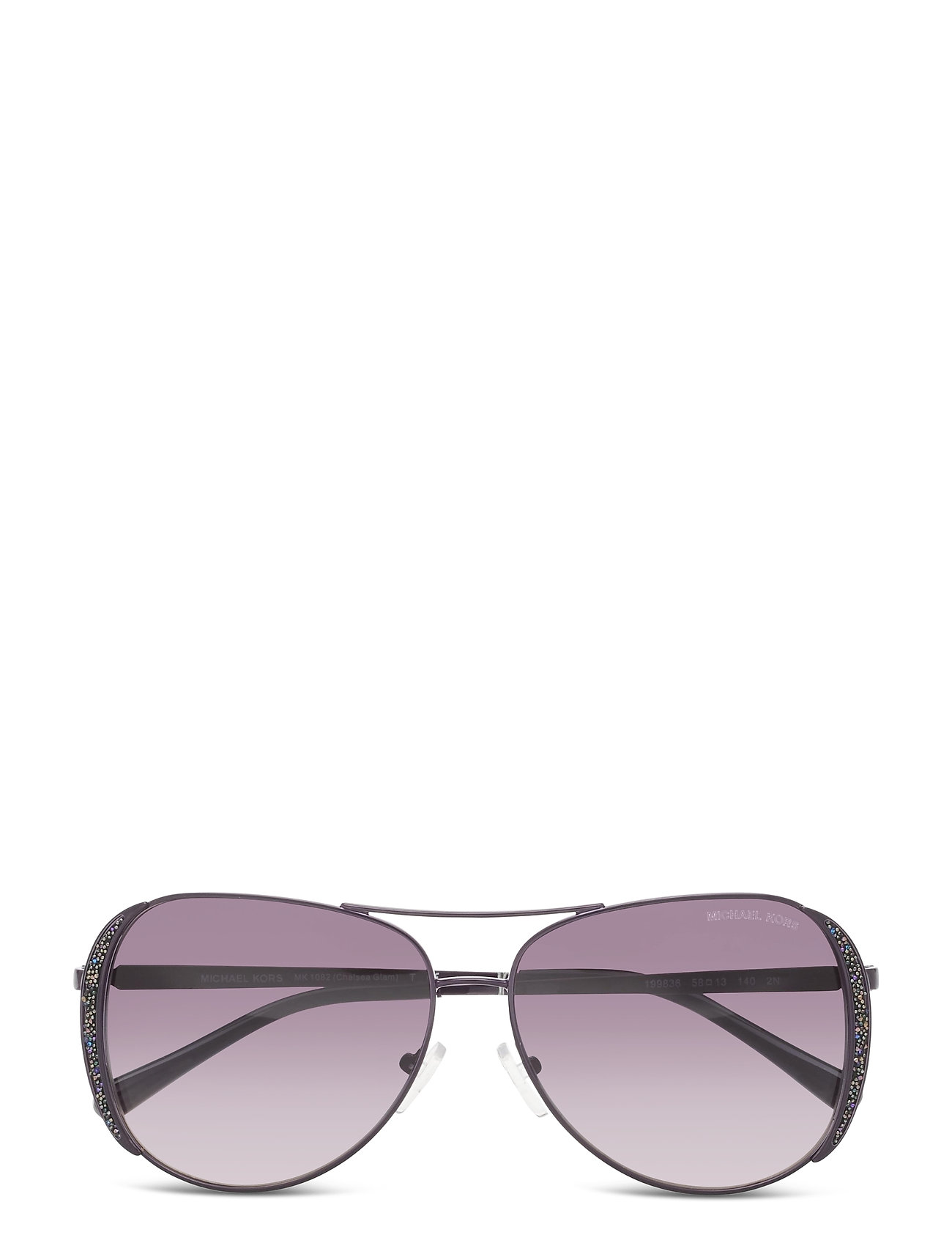 SMOKE GRADIENT Michael Kors Chelsea Glam Pilotbriller Solbriller Blå Michael  Kors Sunglasses aviator solbriller for dame 
