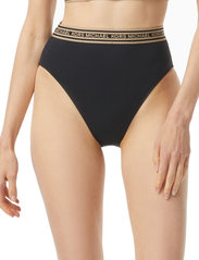 Michael Kors Swimwear - Logo Elastic High Waist Bottom - bikini ar augstu vidukli - black - 2