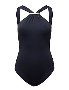 Michael Kors Swimwear Hi-neck 1pcs Navy) - € | Boozt.com
