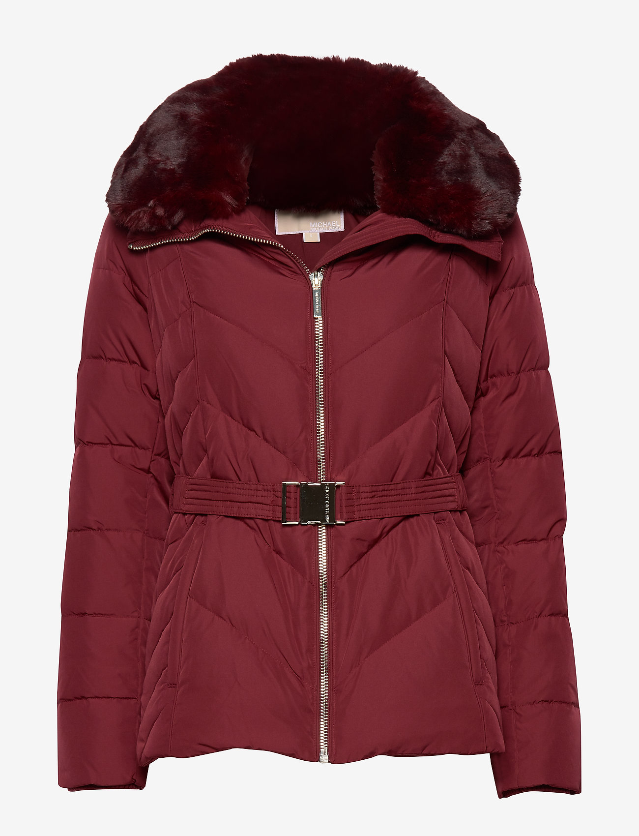 Fitted Heavydown Puffer (Dark Brandy) (2280 kr) Michael MICHAEL Michael Kors FITTED PUFFER Dunjakke dark brandy