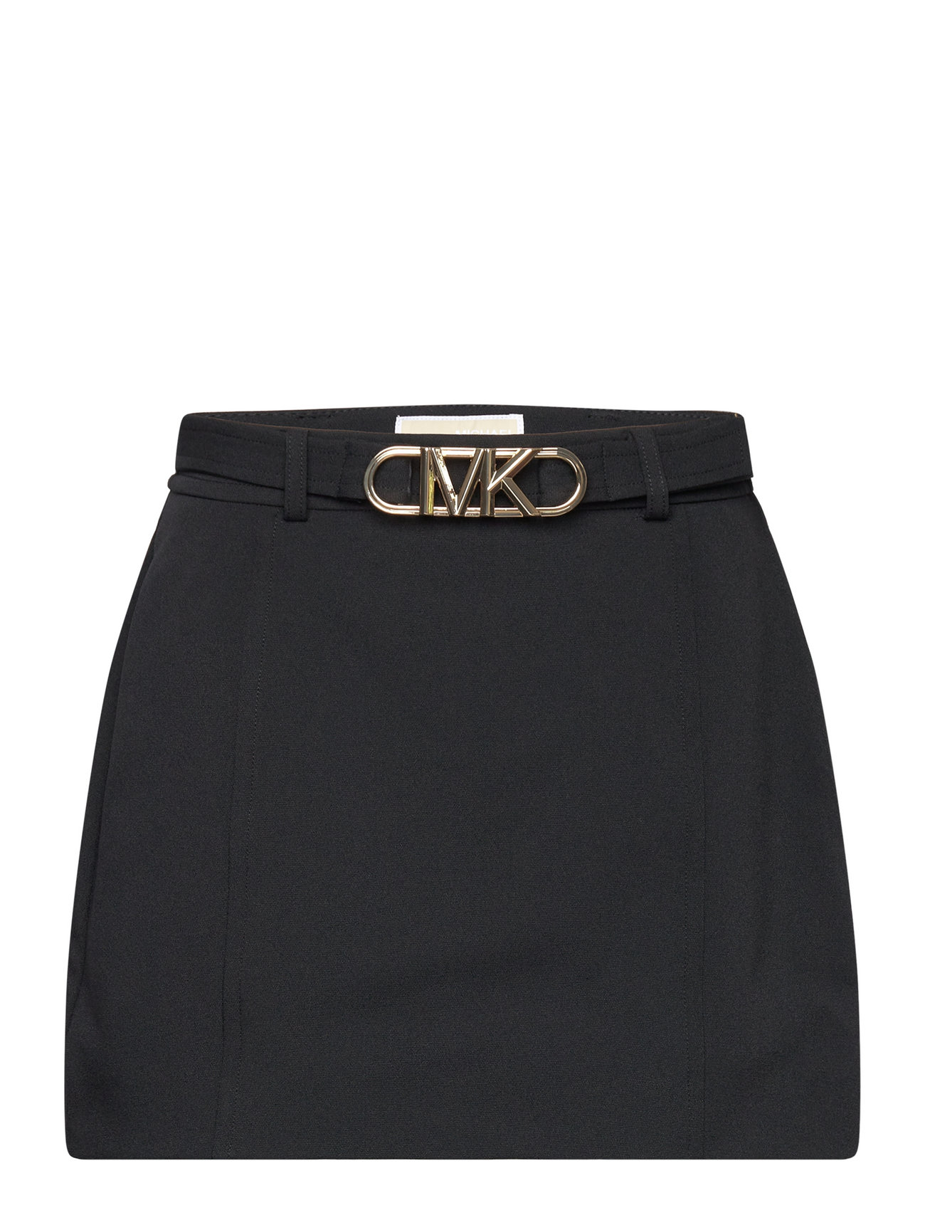 Belted Logo Mini Skirt Kort Kjol Black Michael Kors