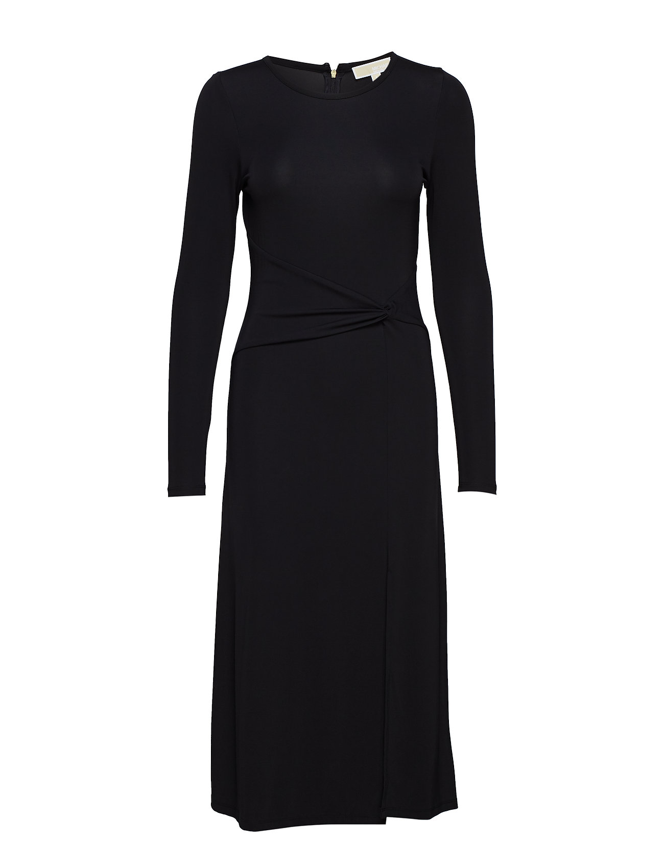 Elv Twist Slit Drs Jurk Knielengte Zwart Michael Kors michael kors kopen in de aanbieding