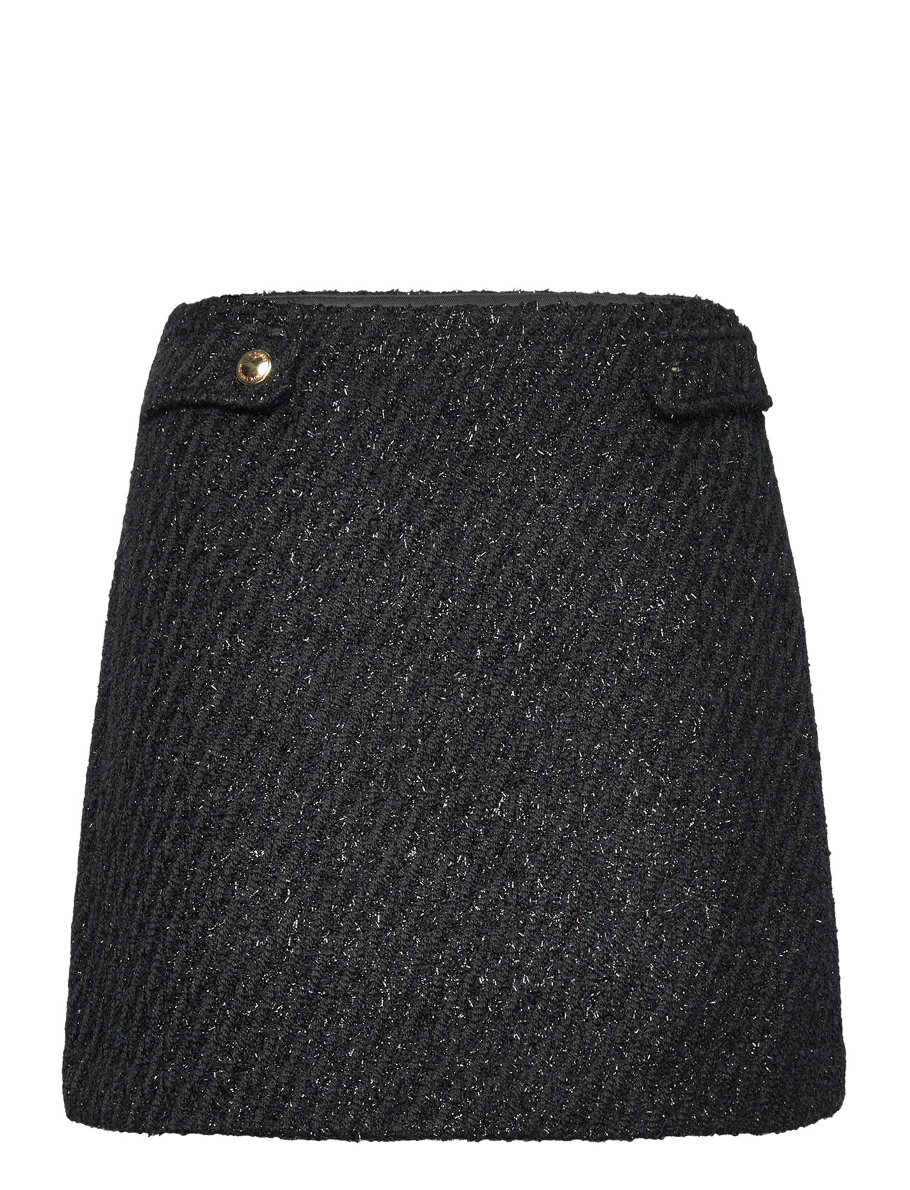 Tweed Mini Skirt Kort Kjol Black Michael Kors
