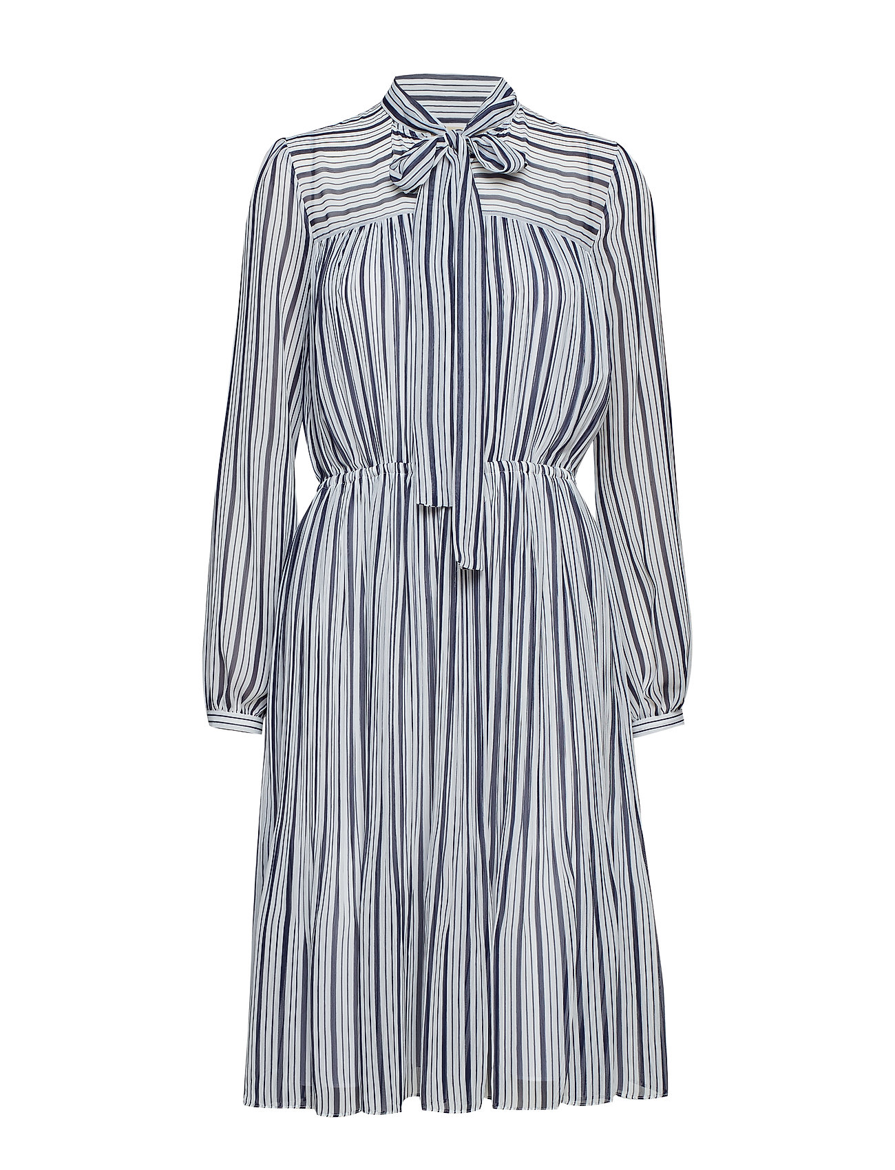 Carolina Strp Bow Drs Jurk Knielengte Blauw Michael Kors michael kors kopen in de aanbieding