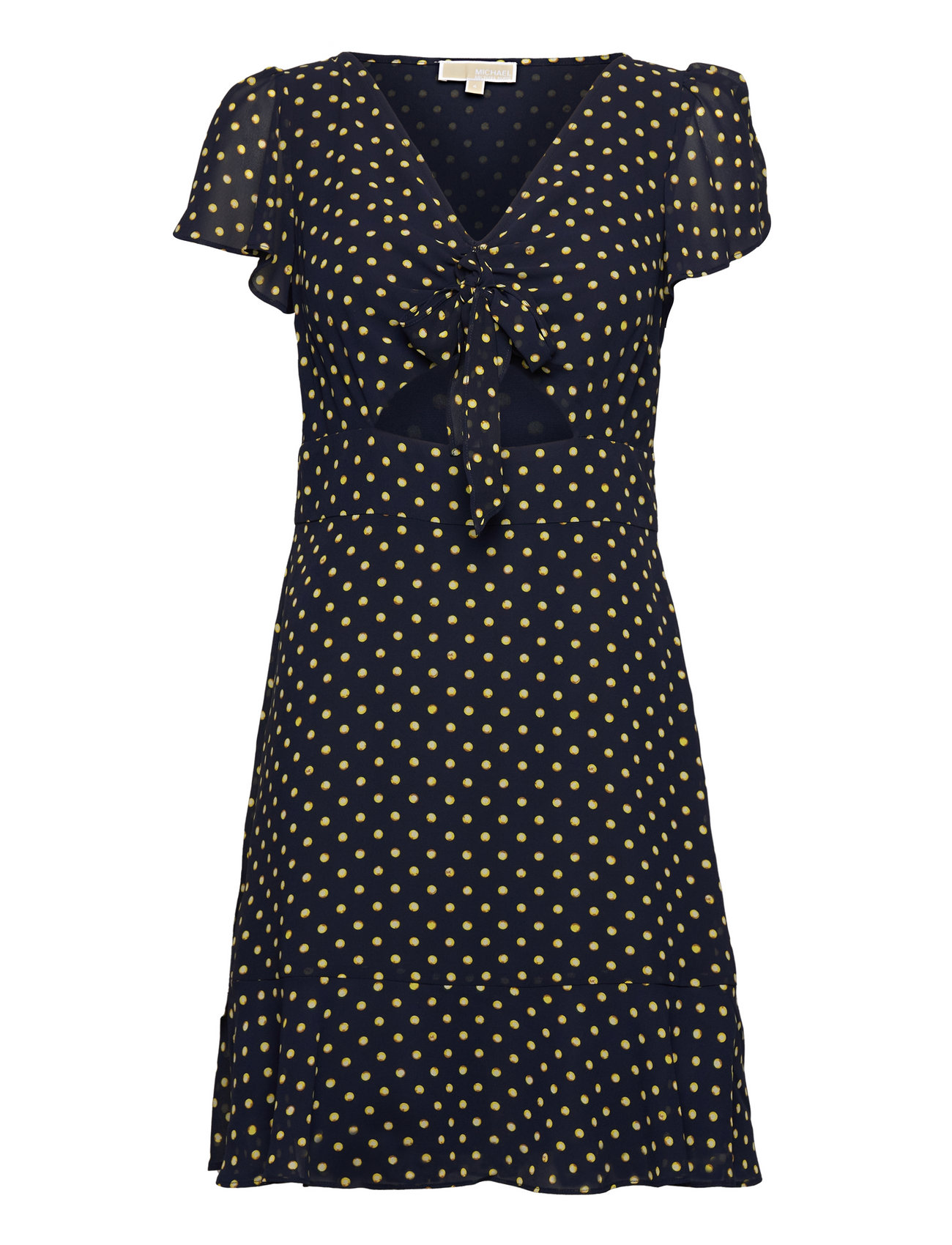 Astor Prnt Tie Drs Black Michael Kors