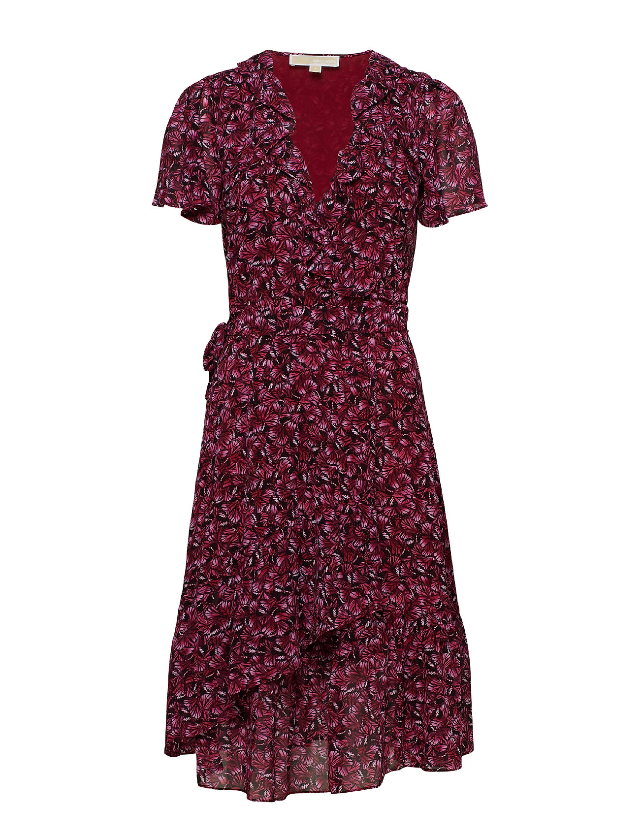 Gd Papillom Wrap Dres Jurk Knielengte Zwart Michael Kors michael kors kopen in de aanbieding