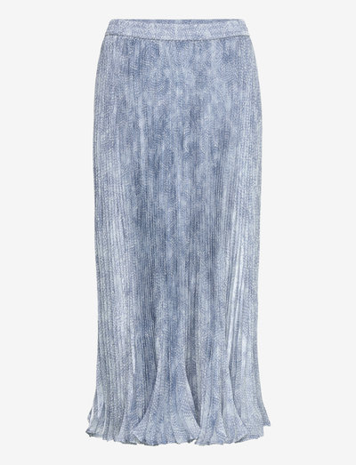 Petal midi pleat skirt