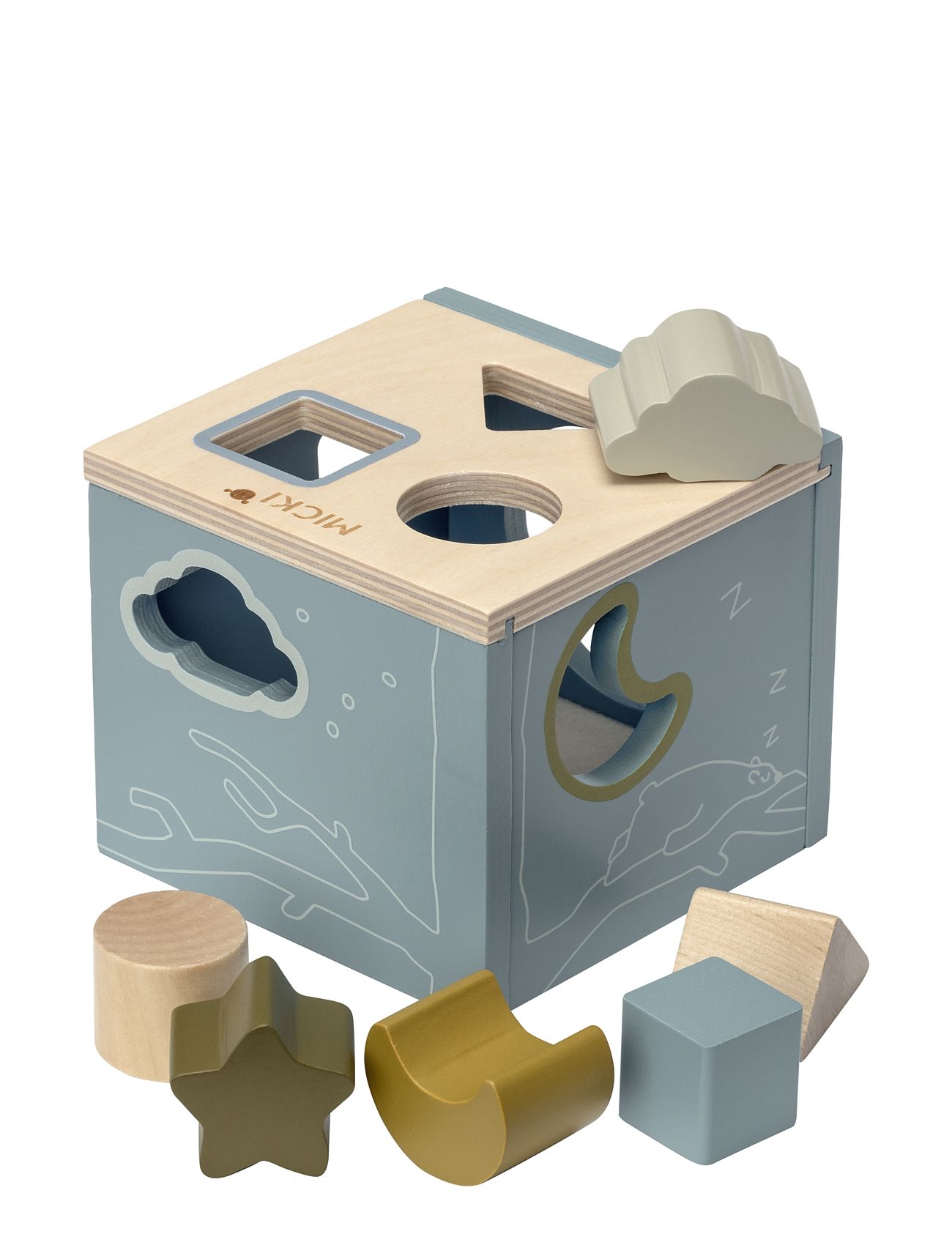 Micki Plocklåda Blå Patterned Micki Leksaker