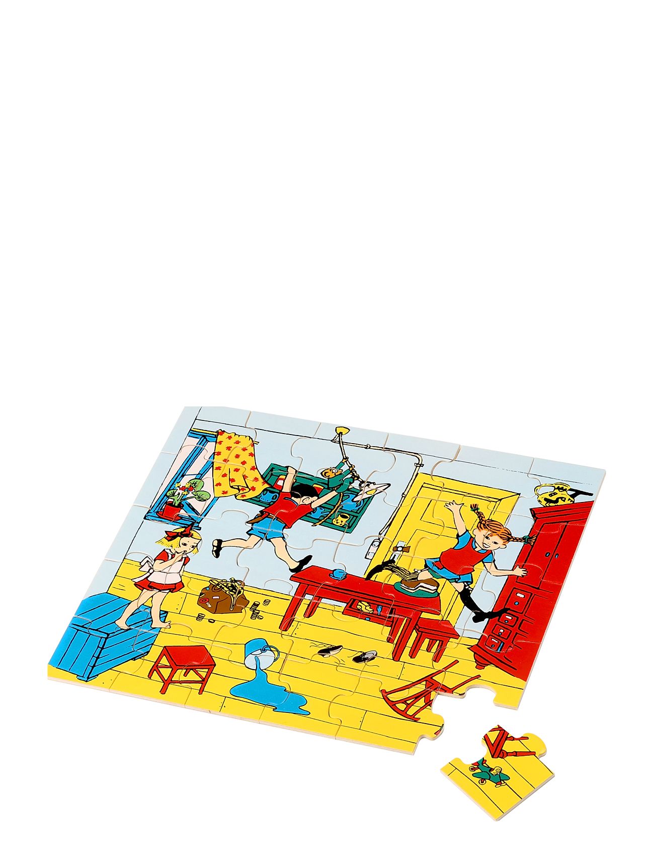 Pippi Pussel Träpussel 30 Bita Toys Puzzles And Games Puzzles Wooden Puzzles Multi/patterned Pippi Langstrømpe