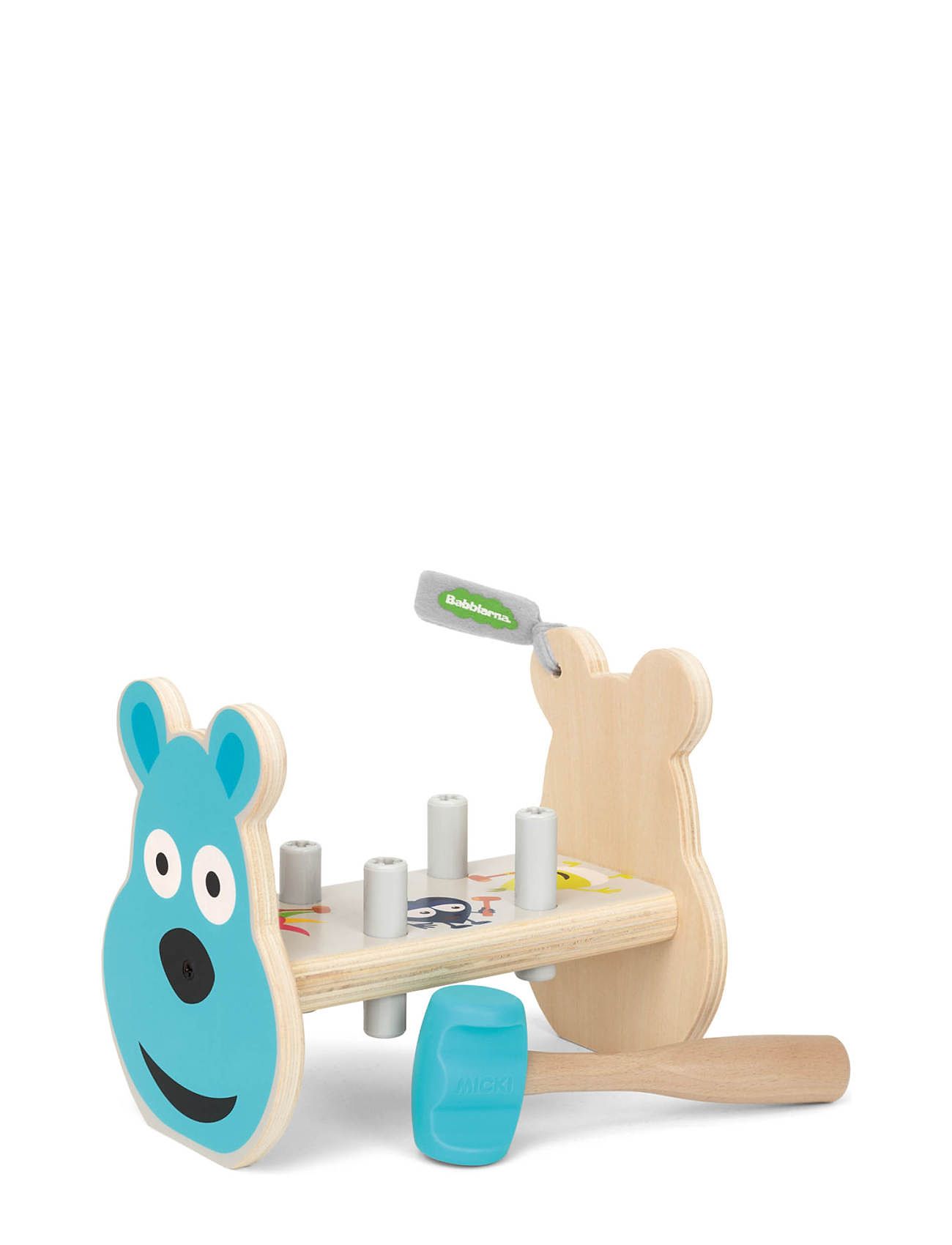 Babblarna Bultbräda, Trä Toys Baby Toys Educational Toys Hammer Bench Toy Multi/patterned Babblarna