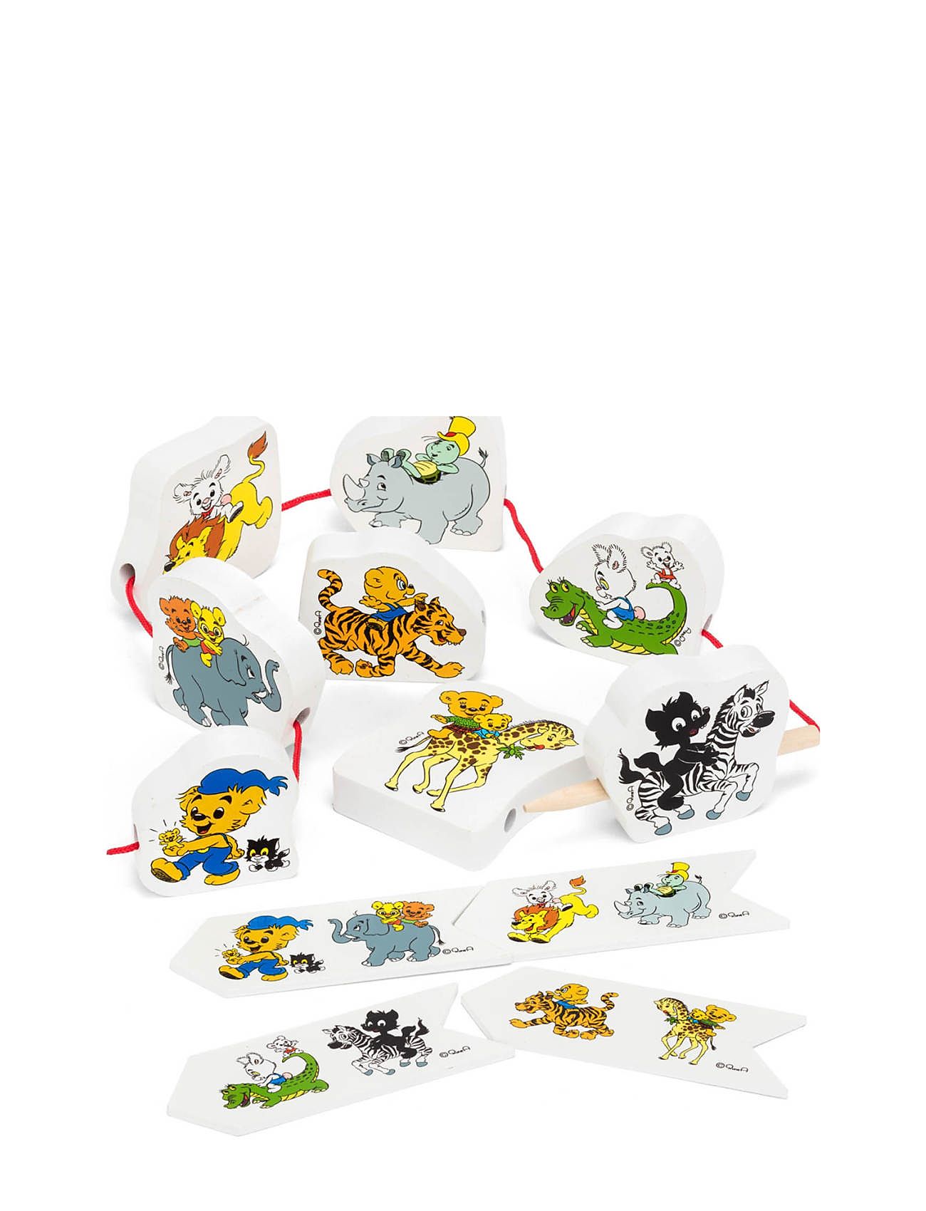 Bamse Snörpussel Vilda Djur Toys Puzzles And Games Games Educational Games Multi/patterned Bamse