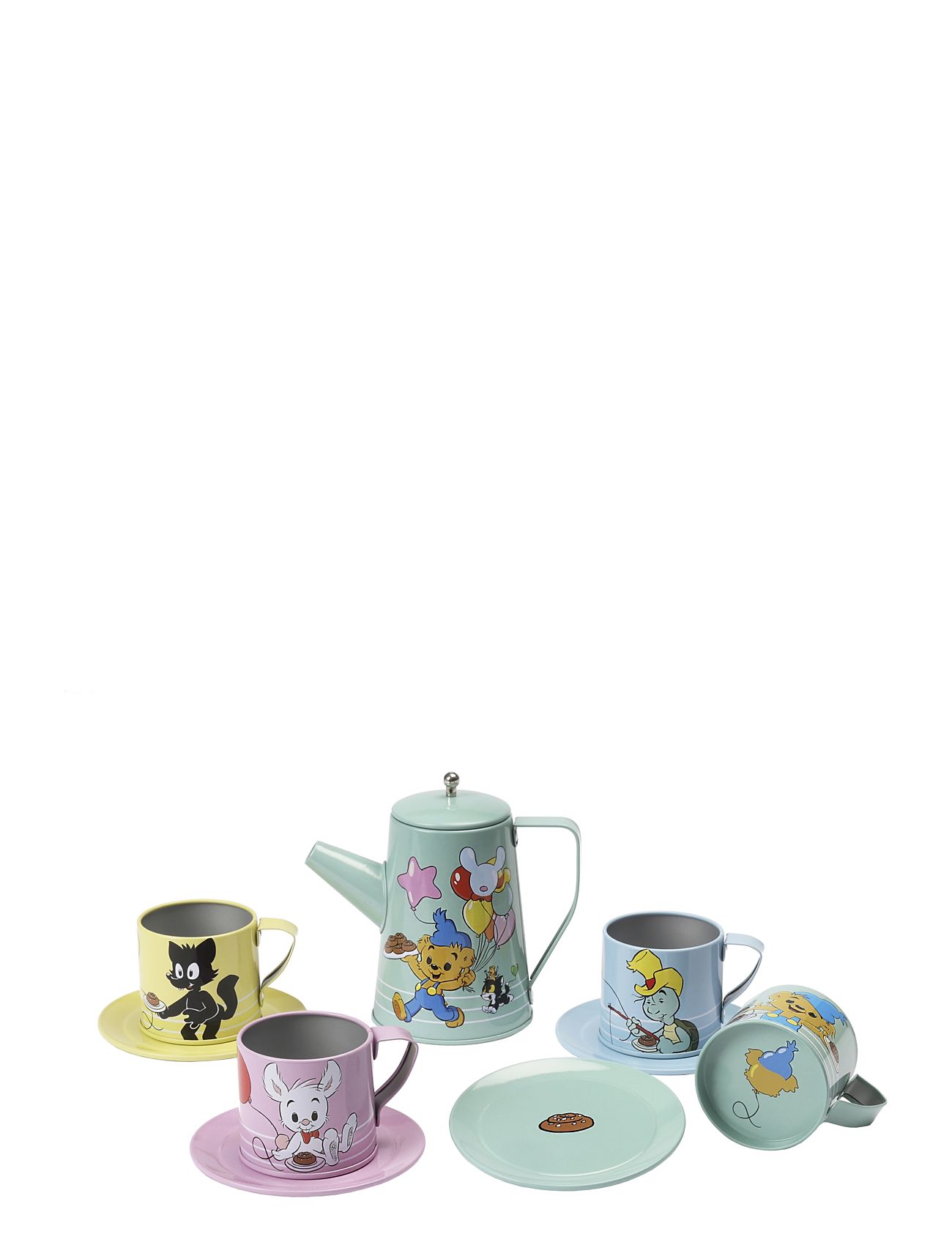 Bamse Bamse Kids Tea Set, Tin Multi/patterned