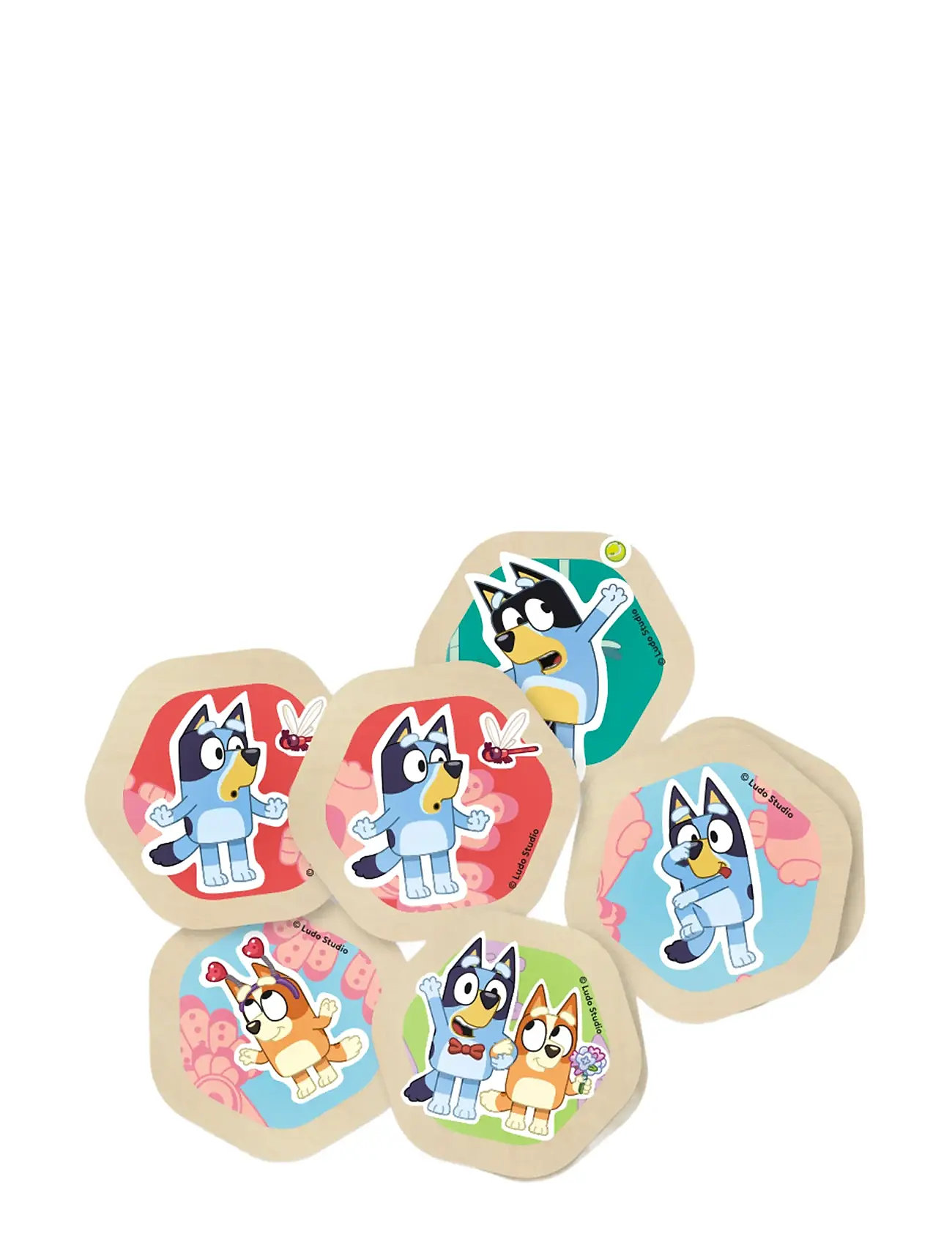 Bluey Barnspel Memo Toys Puzzles And Games Games Memory Multi/patterned Bluey