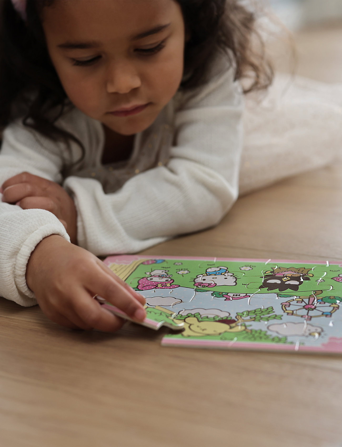 Hello Kitty Hello Kitty Träpussel 20 Bitar, One Size, Multi/patterned, Puslespil Og Spil > Puslespil, Børn