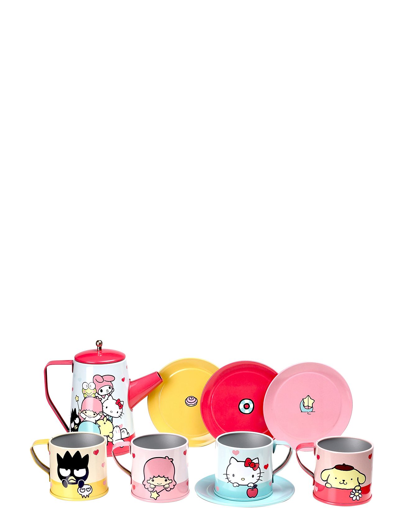 Hello Kitty Leksaksservis Toys Toy Kitchen & Accessories Coffee & Tea Sets Multi/patterned Hello Kitty