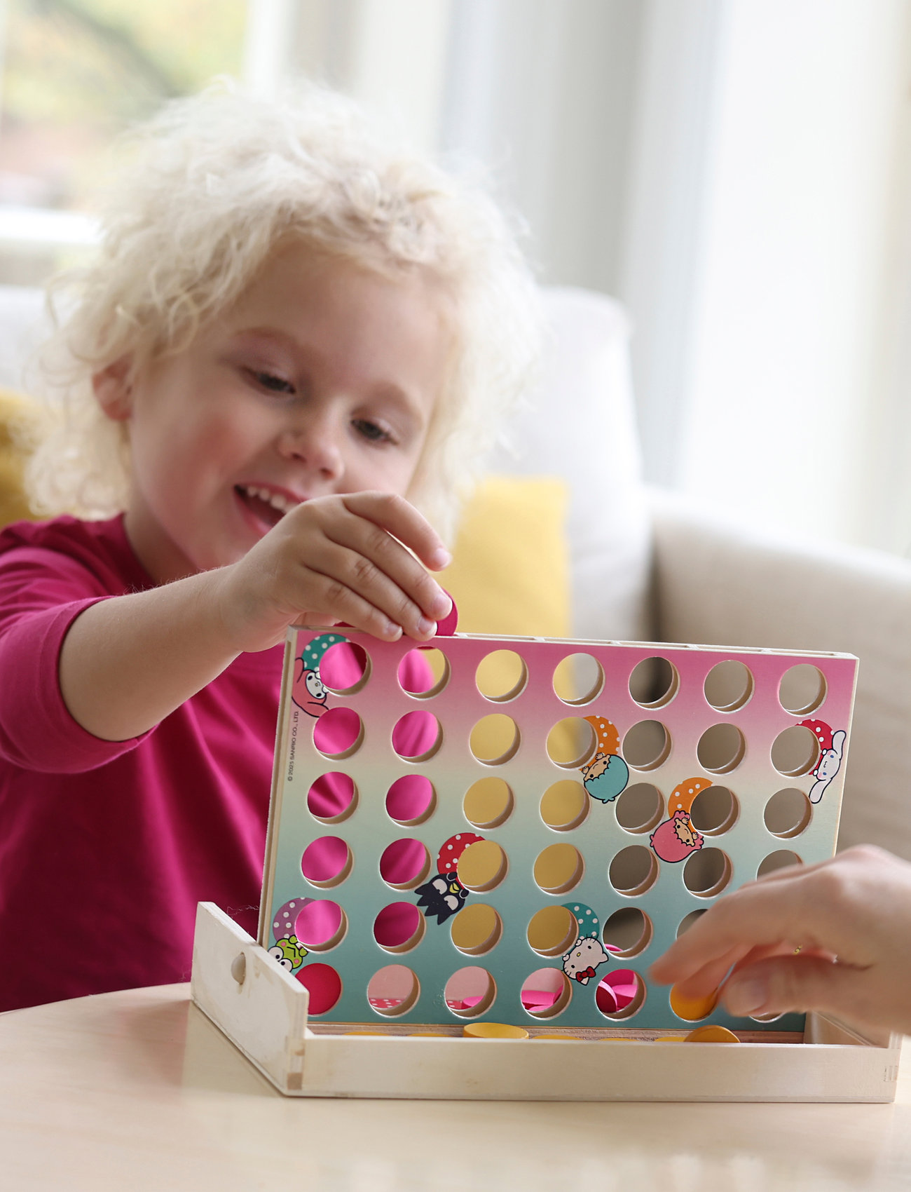 Hello Kitty Hello Kitty Barnspel 4 I Rad, One Size, Multi/patterned, Spil > Brætspil, Børn