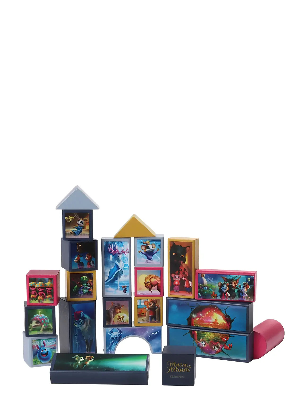 Musse & Helium Byggklossar Toys Building Sets & Blocks Building Sets Multi/patterned Musse & Helium
