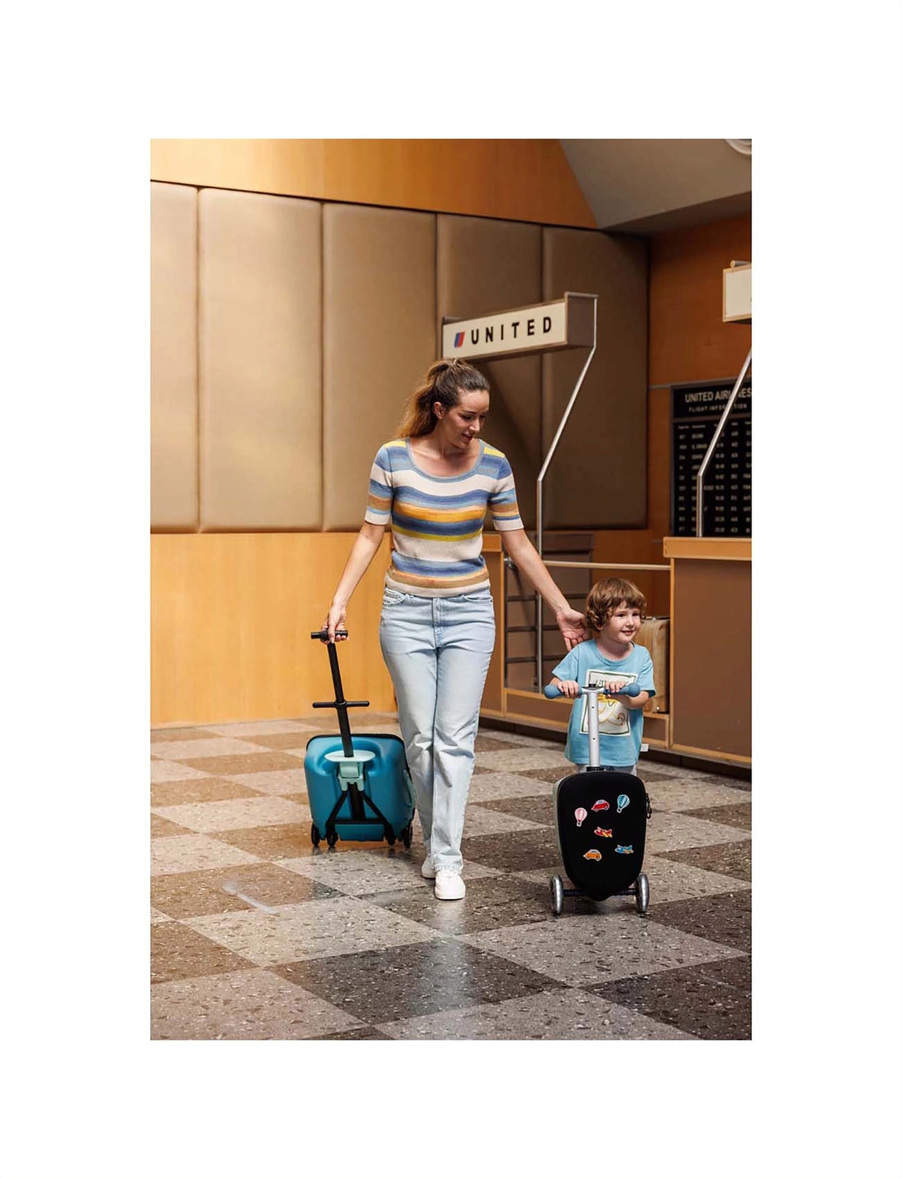 Micro Micro - Luggage Junior Patch & Play - Frosty Blue, One Size, Blue, Outdoor Legetøj > Kick Bikes, Børn
