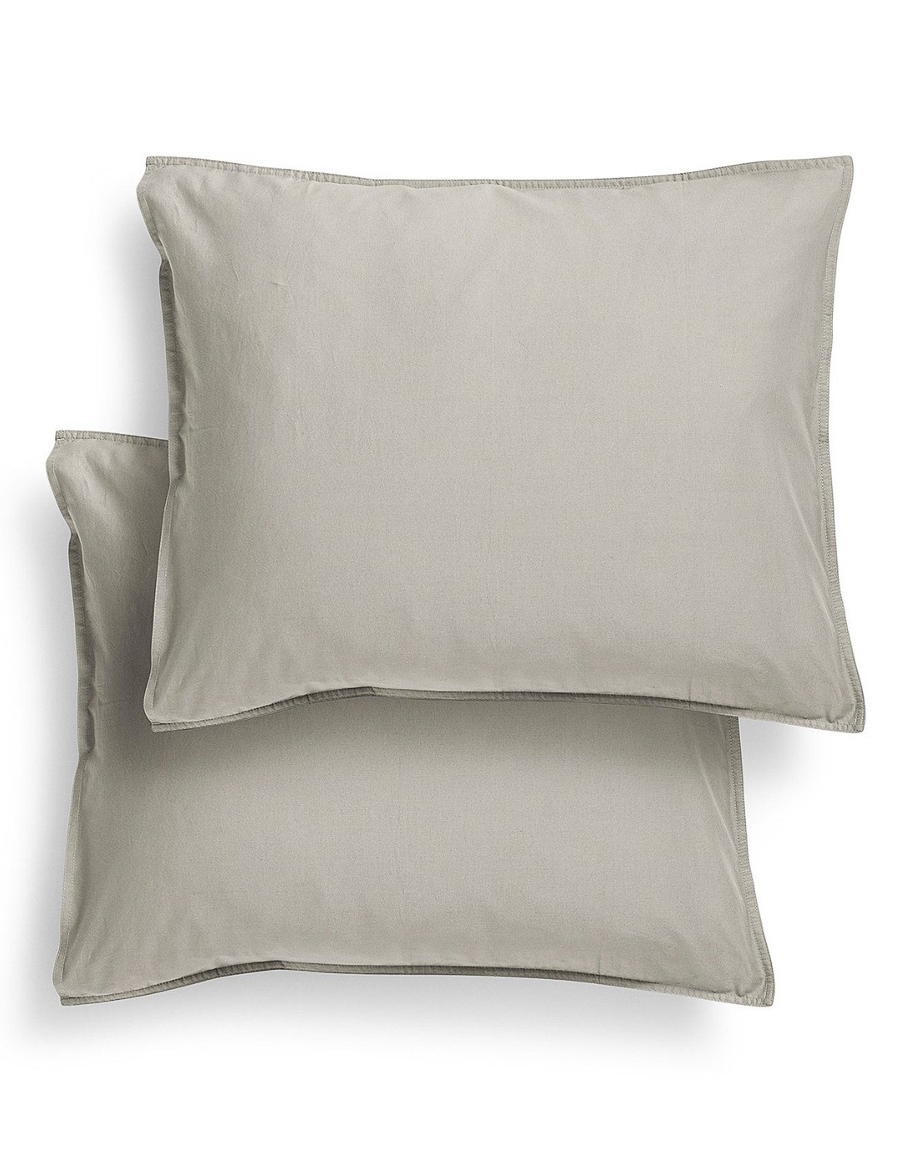 Pillow Cover 2-Pack Pebble Home Textiles Bedtextiles Pillow Cases Grey Midnatt