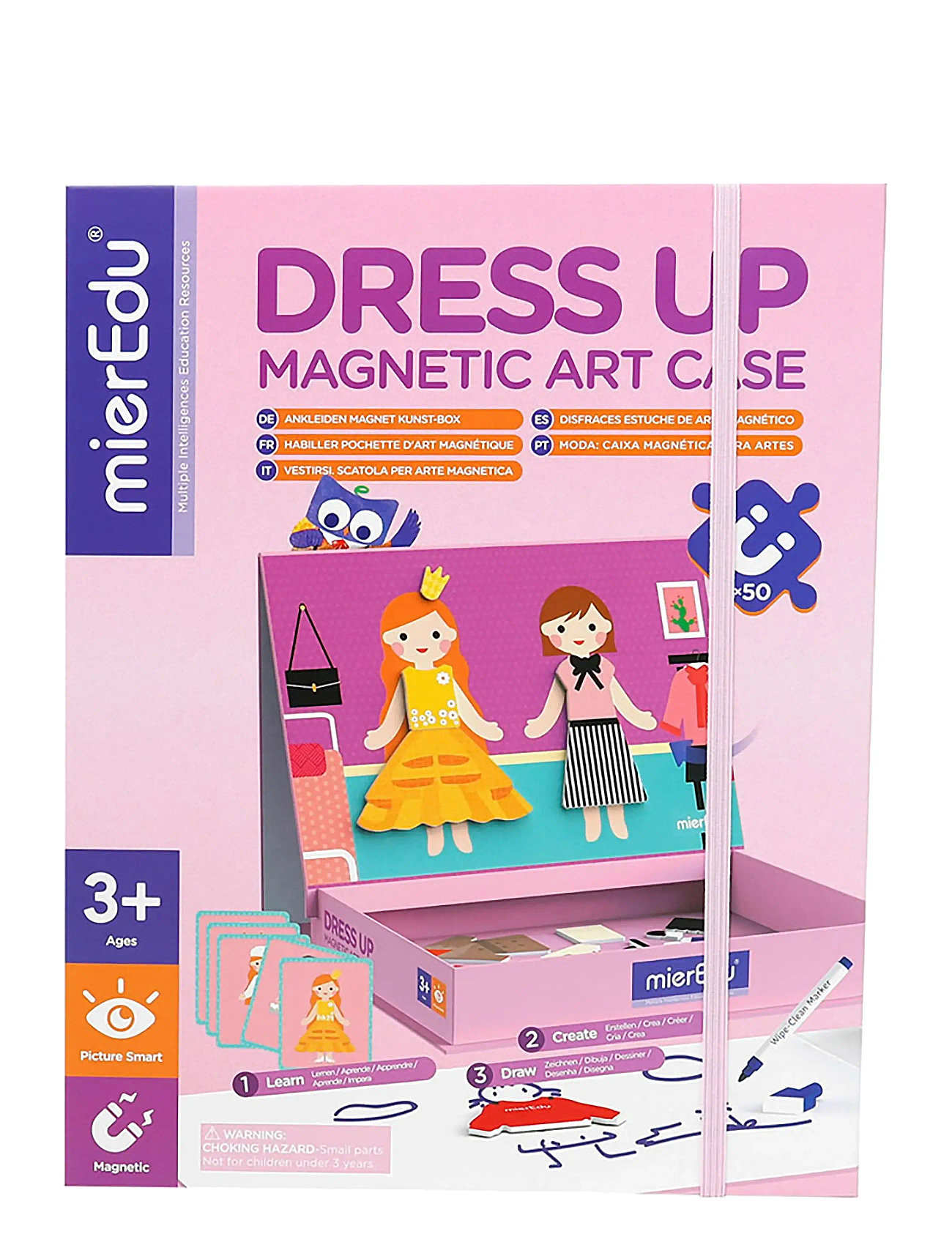 Magnetic Art Case - Dress Up Toys Puzzles And Games Games Educational Games Multi/patterned MierEdu