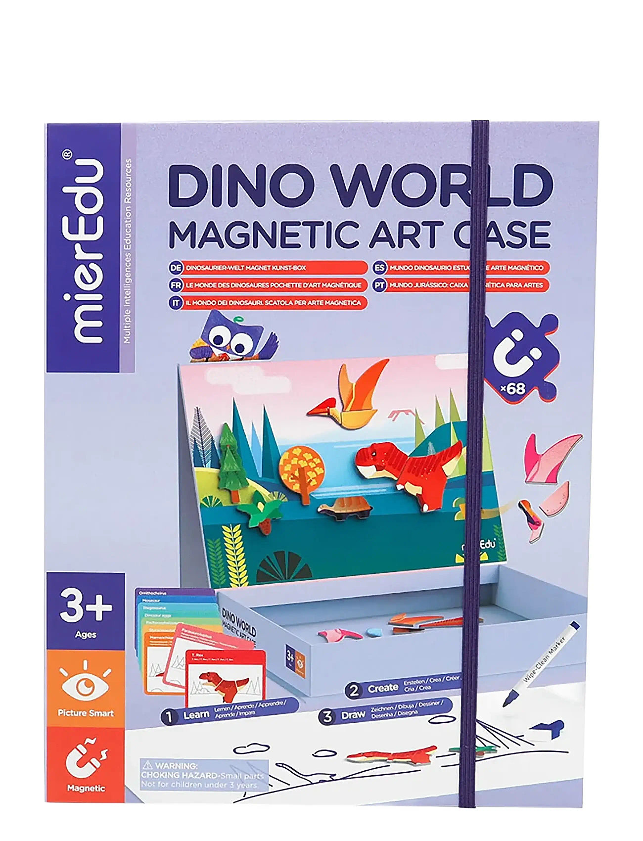 Magnetic Art Case - Dino World Toys Playsets & Action Figures Play Sets Multi/patterned MierEdu