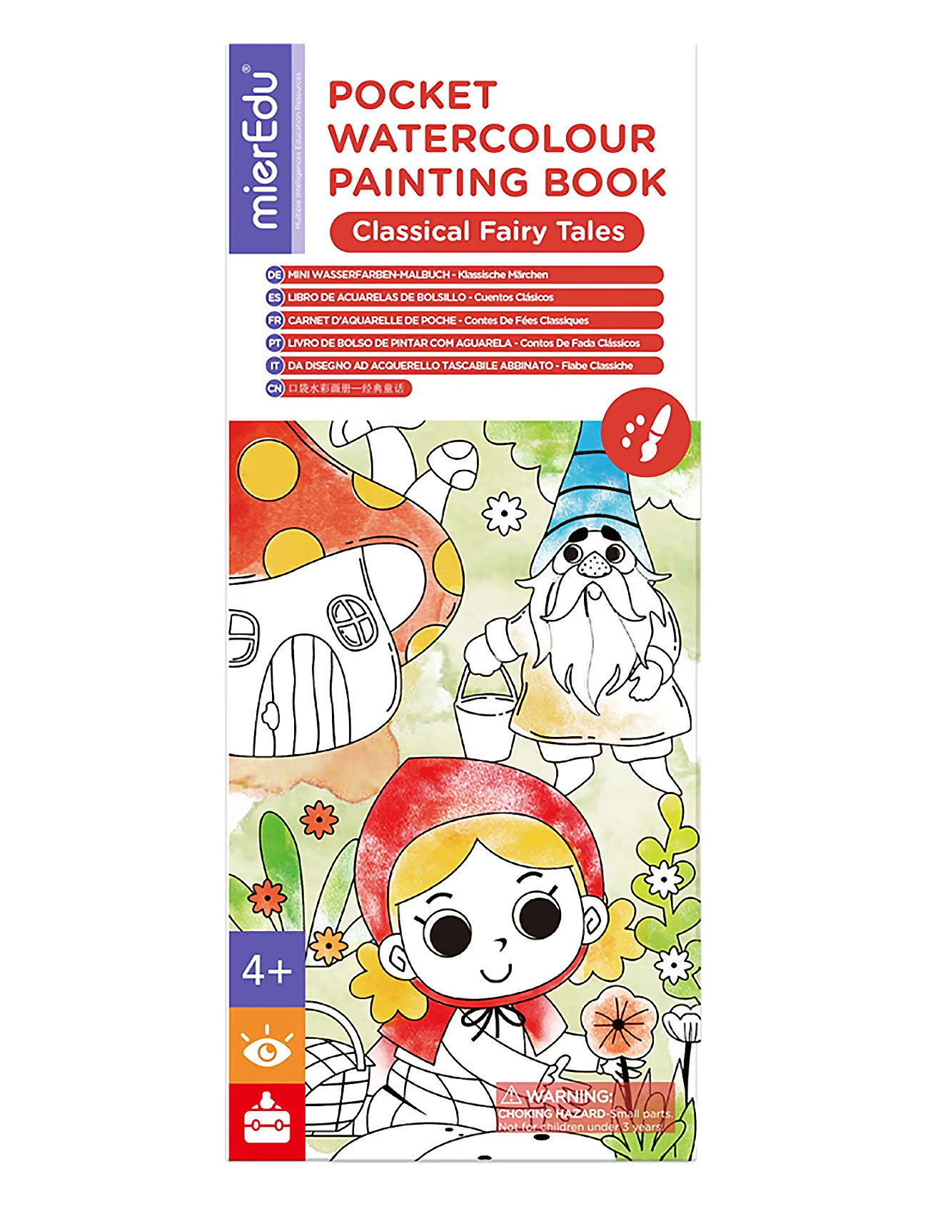 Pocket Watercolouring Book - Classic Fairy Tales Toys Creativity Drawing & Crafts Drawing Coloring & Craft Books Multi/patterned MierEdu