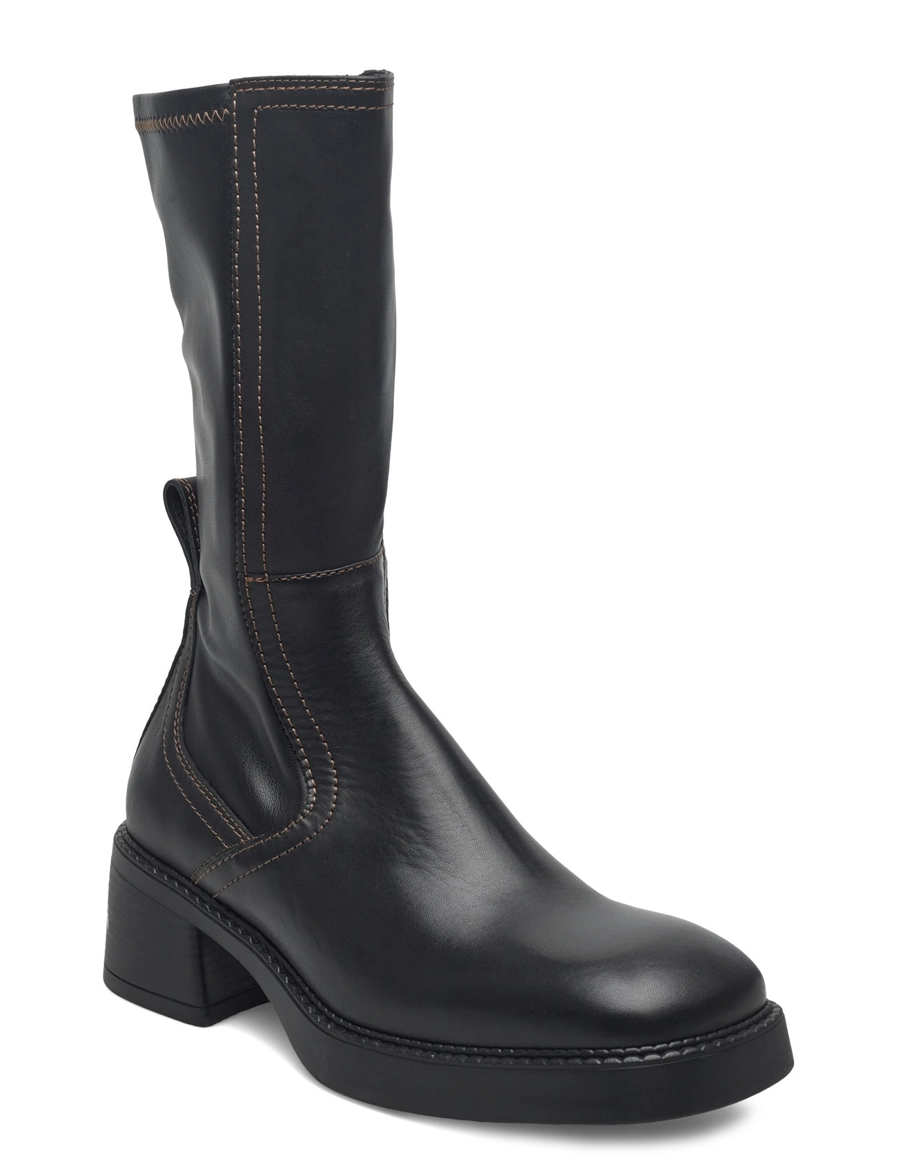 MIISTA Fabi Black Ankle Boots, 40, Black, Ankelstøvler > Ankelstøvler Med Hæl, Dame