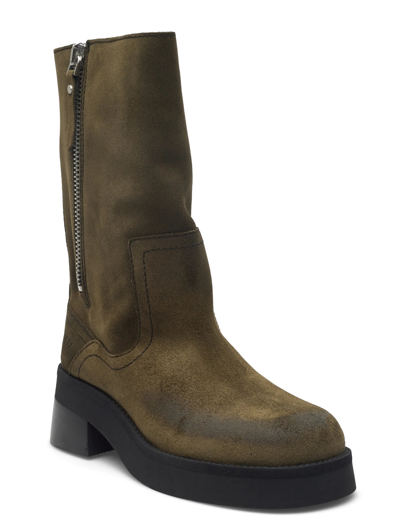 MIISTA Gunda Khaki Wildleder Ankle Stiefel Braun - 36 - Damen