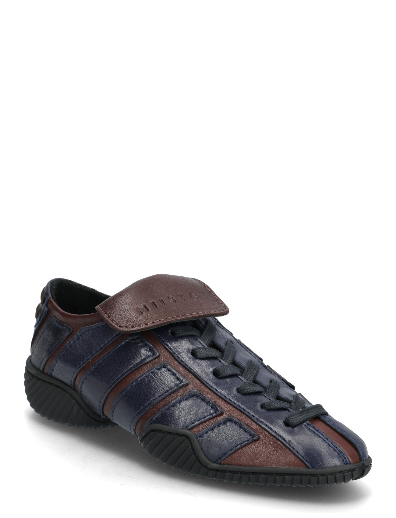 MIISTA Nikoletta Brown And Navy Sneakers, 41, Black, Sneakers > Sneakers Med Lav Top, Dame