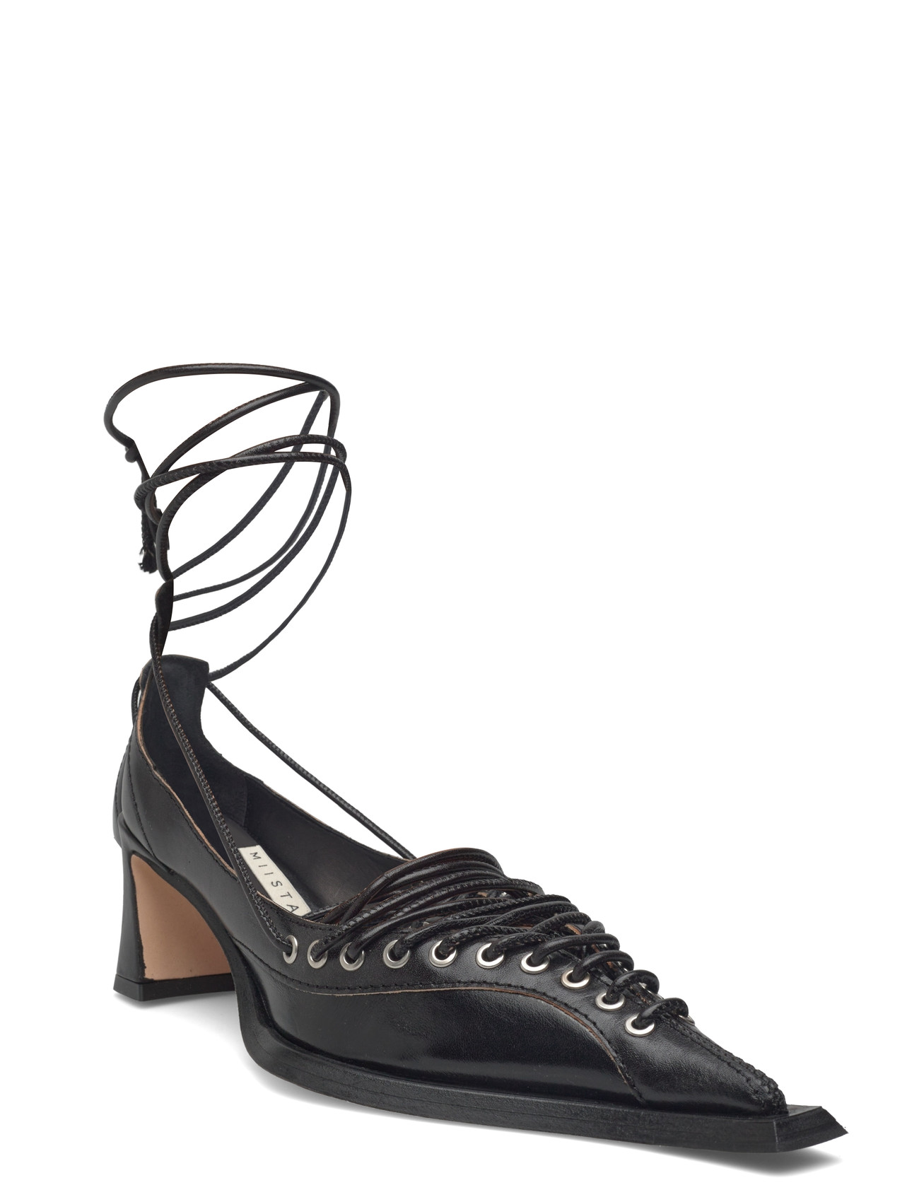 MIISTA Elika Lace Black Courts, 39, Black, Hæle > Pumps, Dame