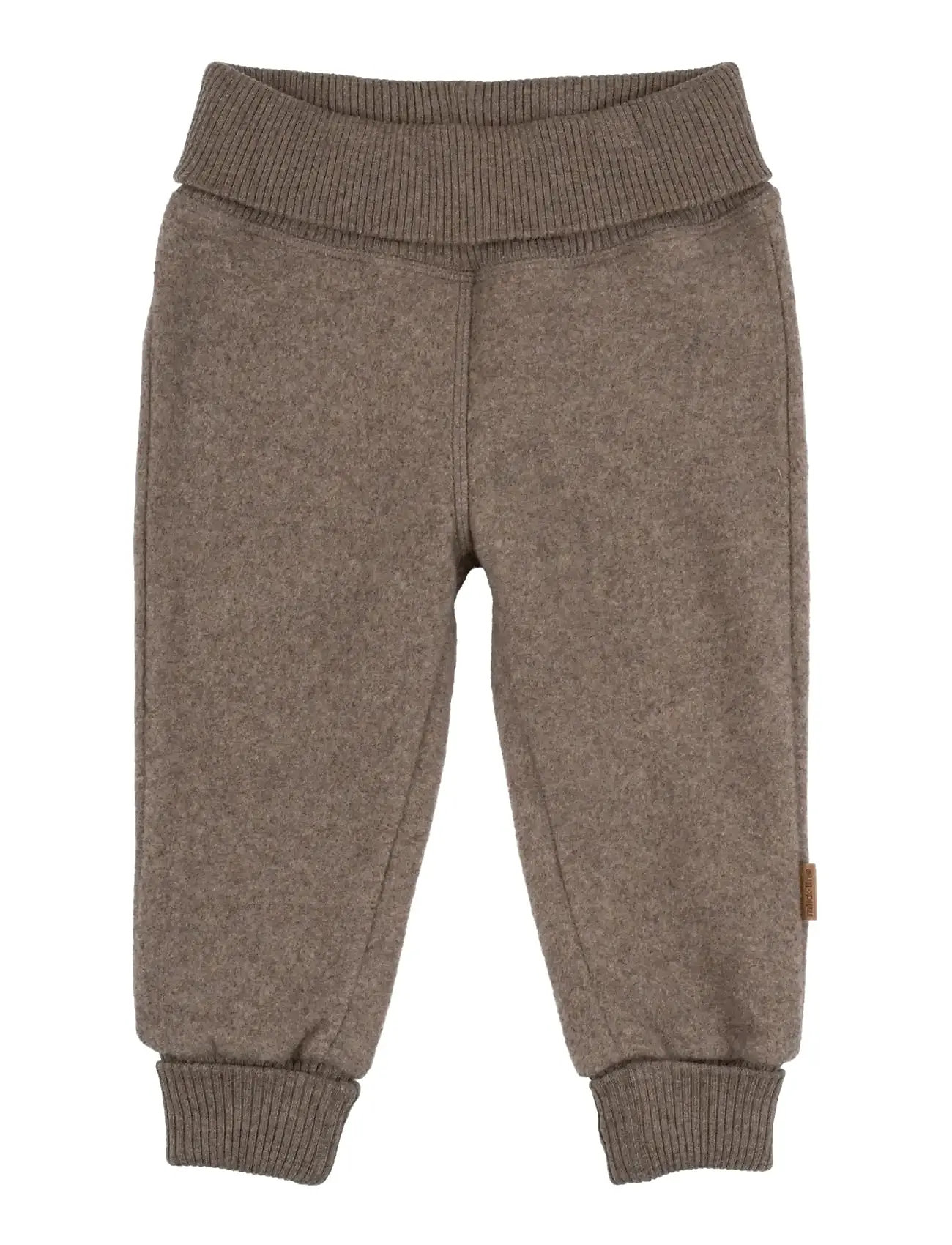 mikk-line Cotton Fleece Pants, 56, Brown, Overtøj I Fleece > Bukser I Fleece, Børn
