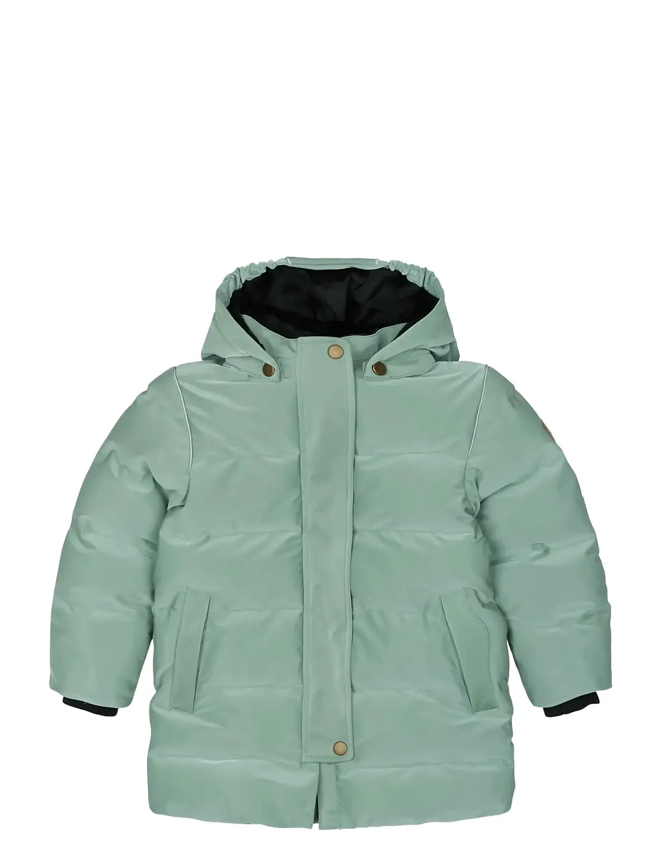 MIKK-LINE Long Puffer Jacke Shiny Schwarz - 116 - Kinder