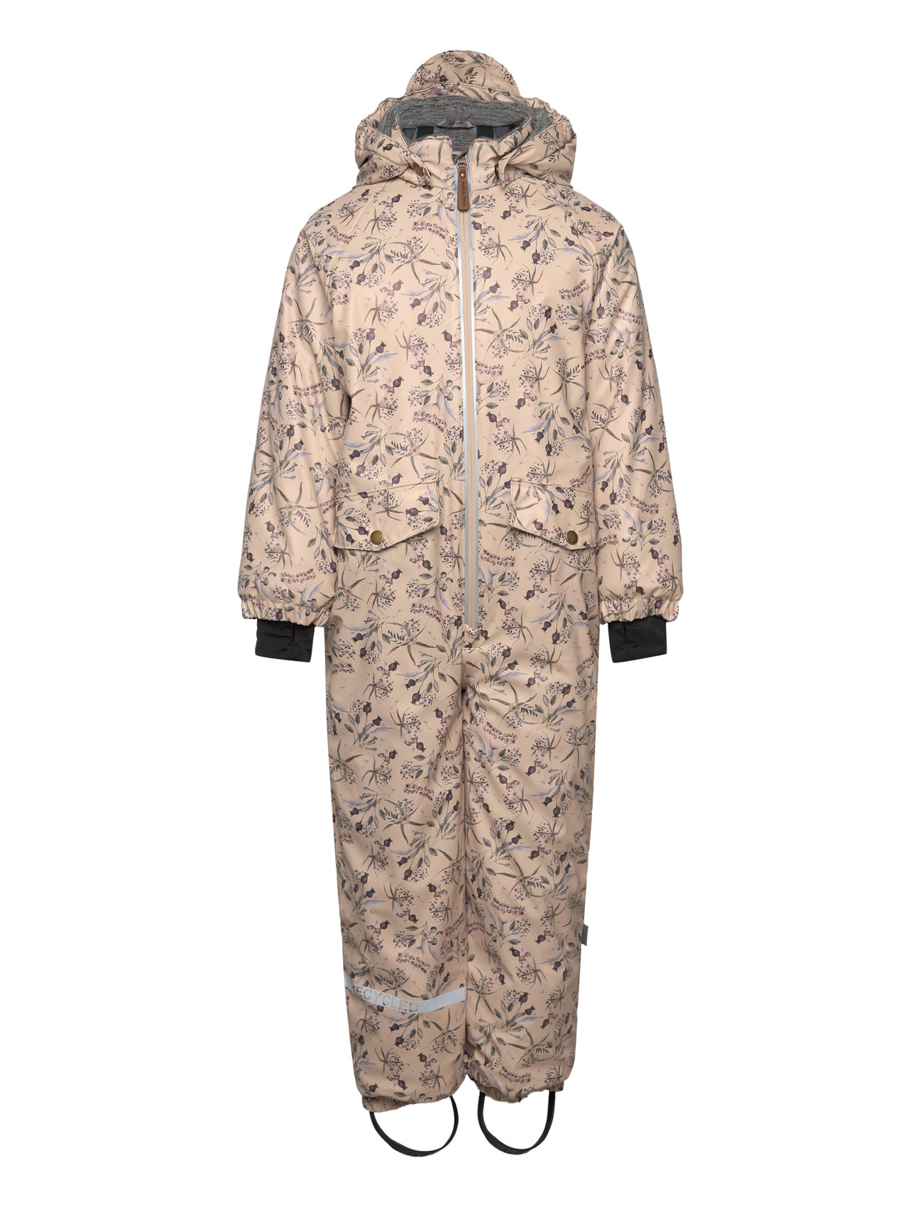 Pu Snow Suit Recycled - Aop Outerwear Coveralls Snow-ski Coveralls & Sets Pink Mikk-line