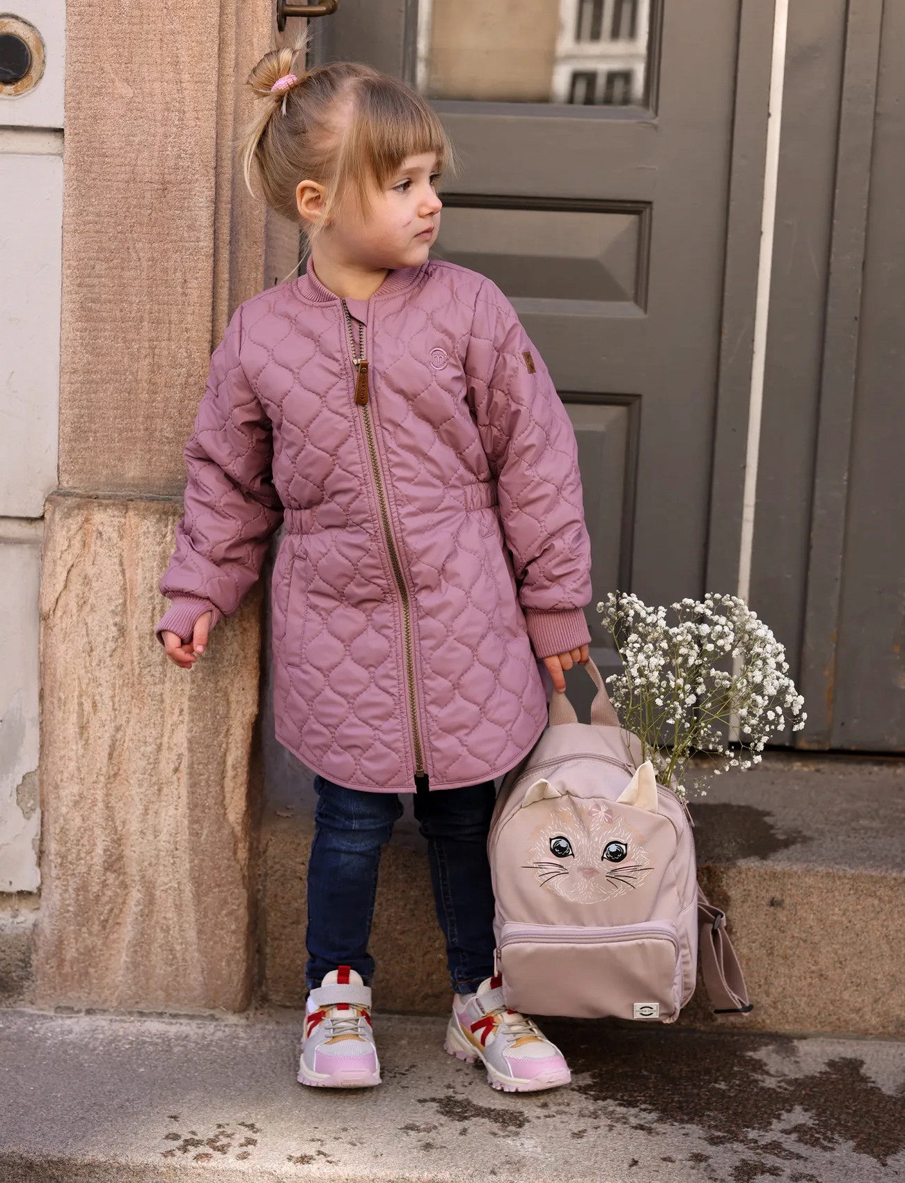 mikk-line Duvet Girls Coat, 140, Purple, Termo-Yttertøj > Termo-Jakker, Børn
