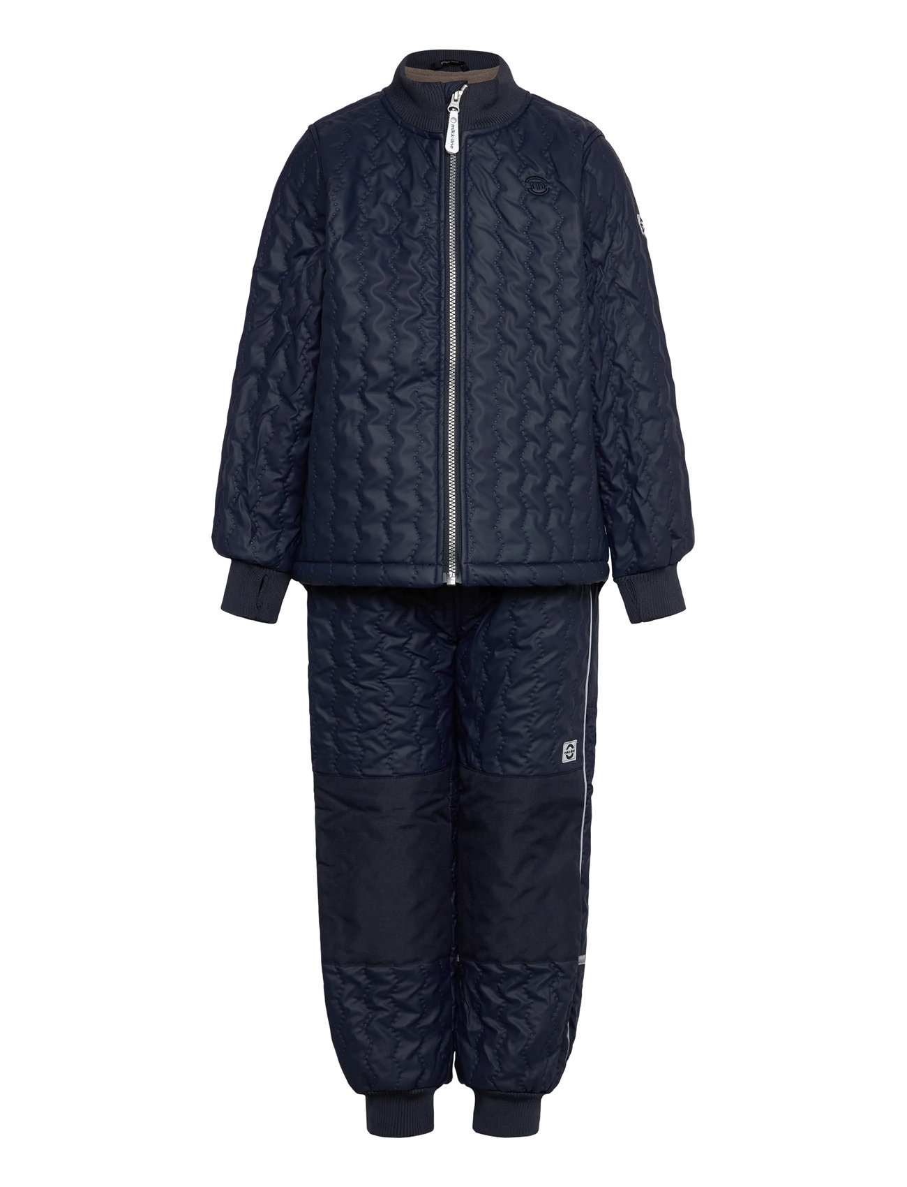 MIKK-LINE Duvet Set W. Fleece Navy - 80 - Kinder