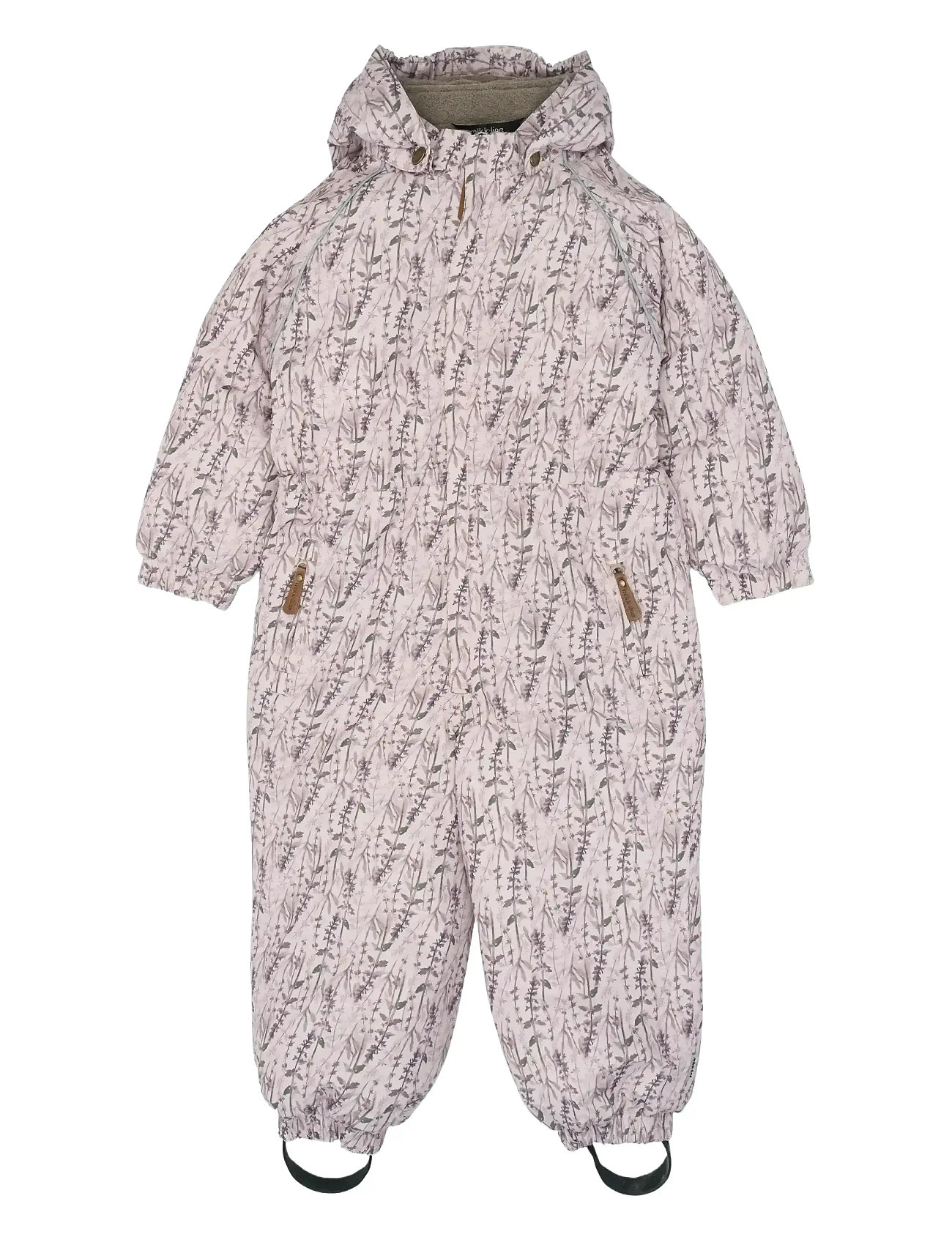mikk-line Polyester Junior Suit - Aop Floral, 104, Grey, Overalls > Overalls Og Sæt Til Sne-Ski, Børn