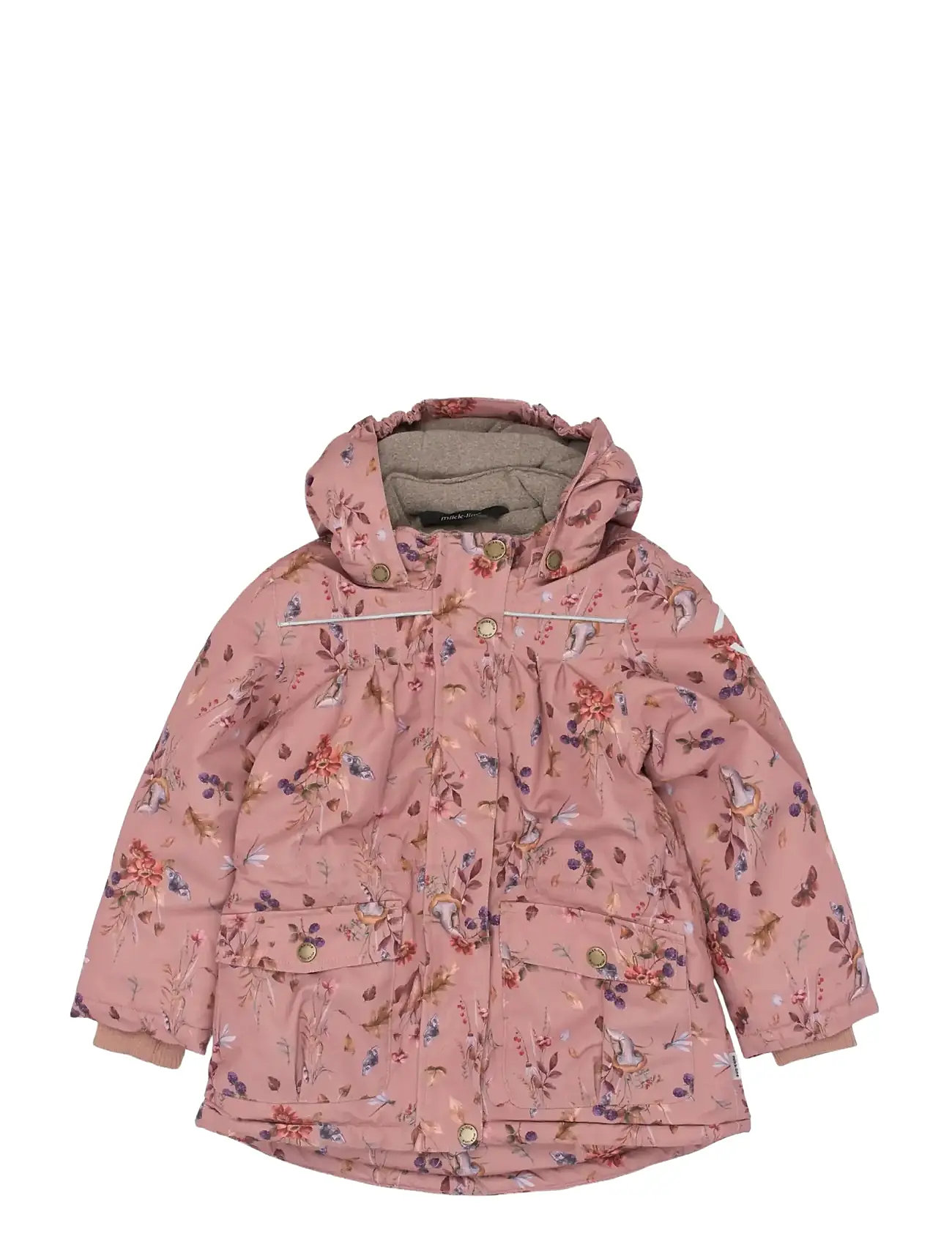 MIKK-LINE Polyester Jacke - Aop Floral Patterned - 104 - Kinder