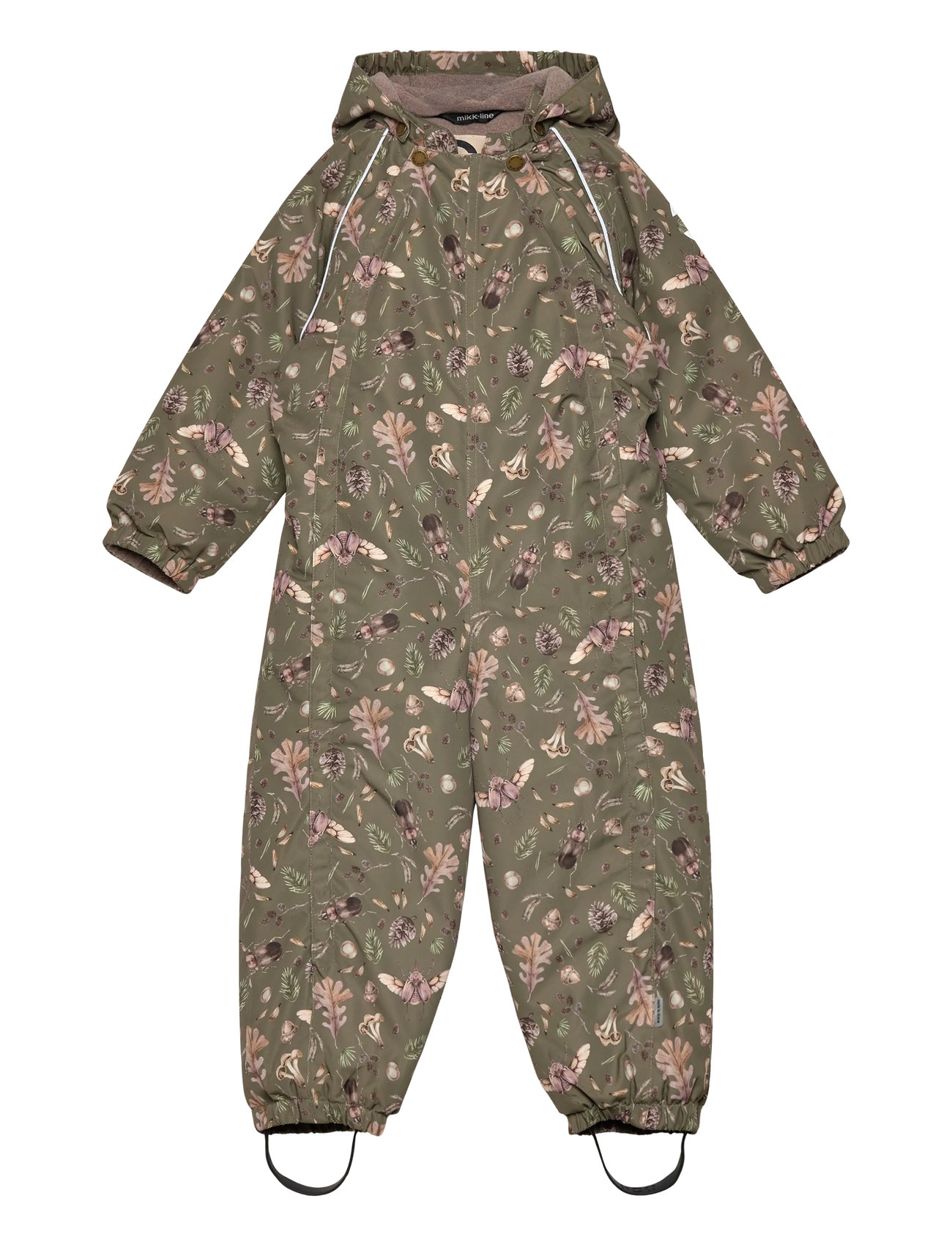 mikk-line Polyester Baby Suit - Aop, 98, Khaki green, Overalls > Overalls Og Sæt Til Sne-Ski, Børn