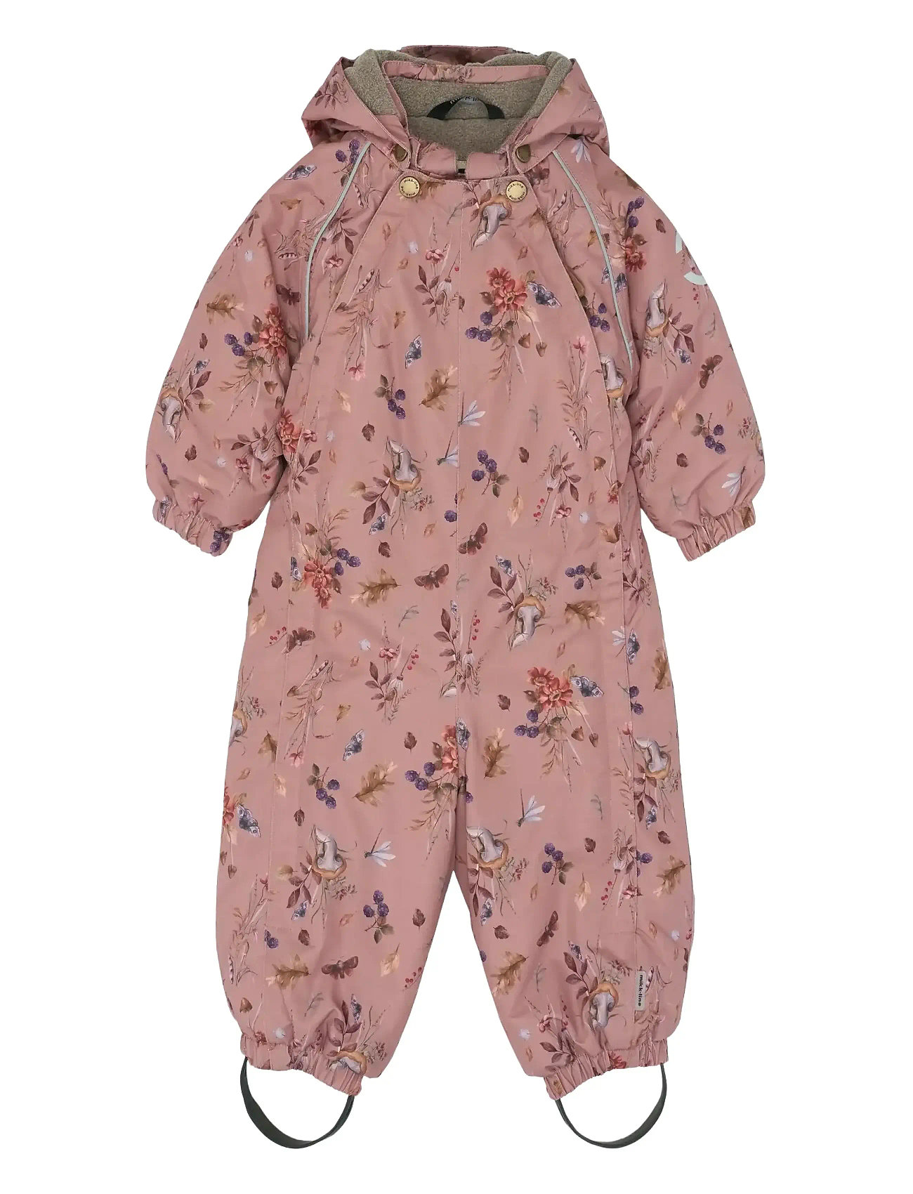 MIKK-LINE Polyester Baby Anzug - Aop Floral Pink - 92 - Kinder