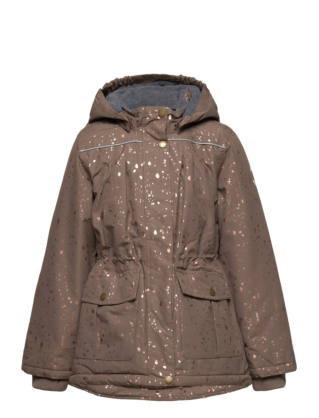 Mikk-line Polyester Girls Jacket - Glitter Brun