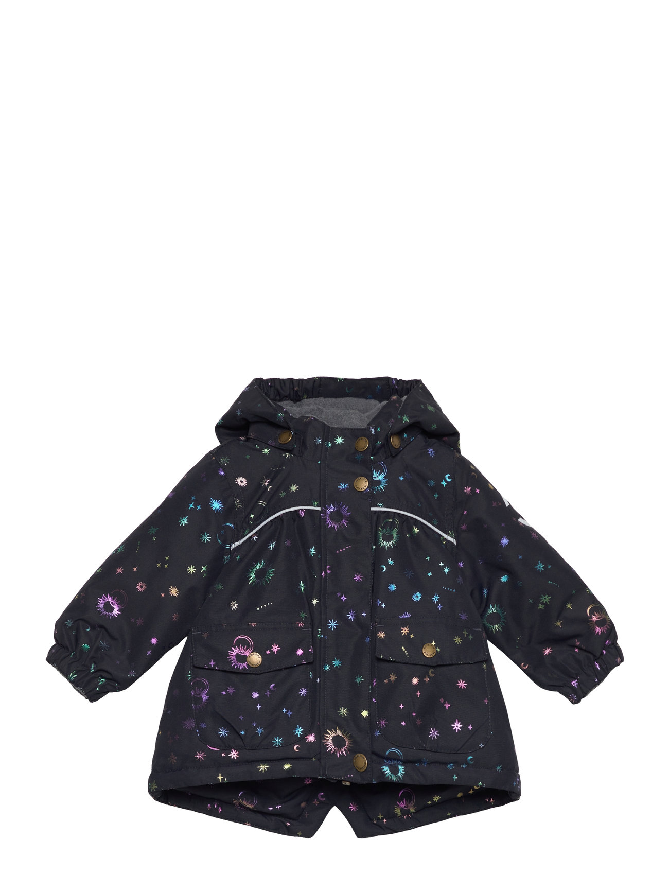 Mikk-line Polyester Baby Girls Jacket-Glitter Marinblå