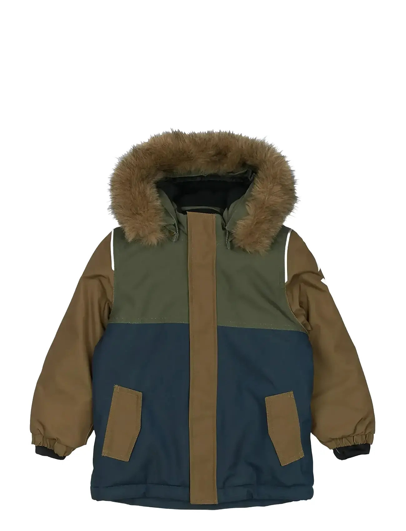 MIKK-LINE Anorak Jacke Khaki - 98 - Kinder